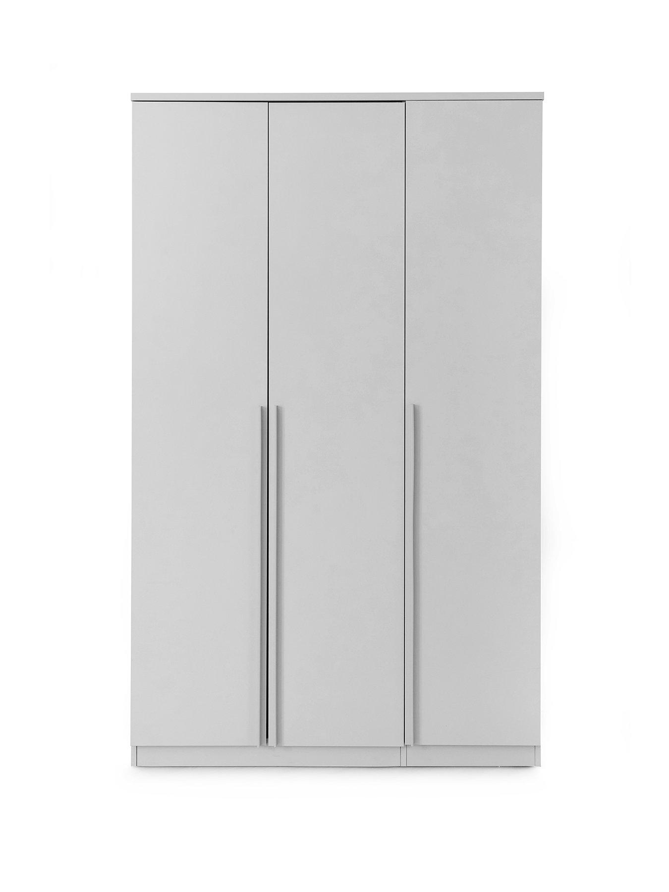 Image 2 of 7 of The Very Collection Murcia 3 Door Wardrobe - White