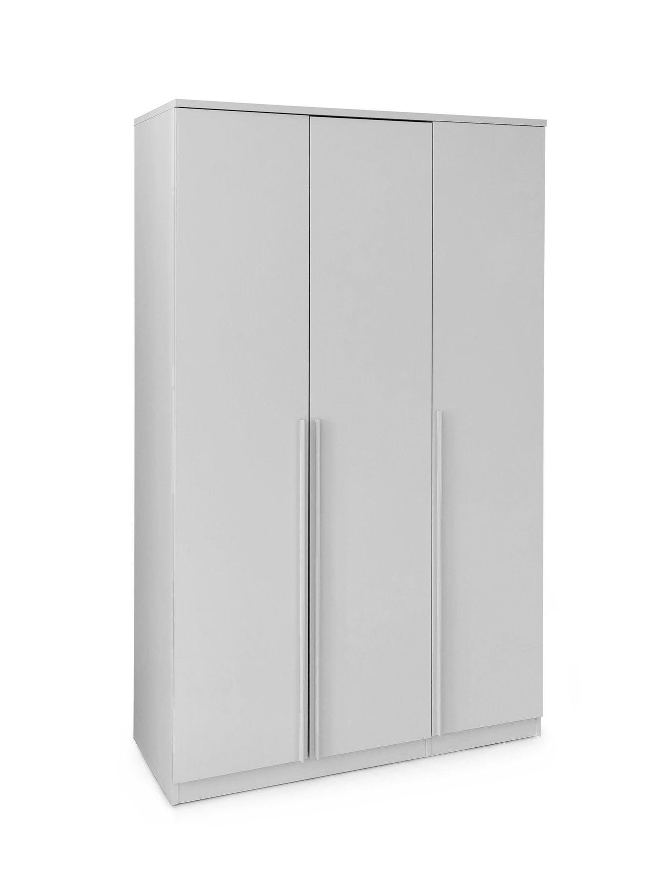 Image 3 of 7 of The Very Collection Murcia 3 Door Wardrobe - White