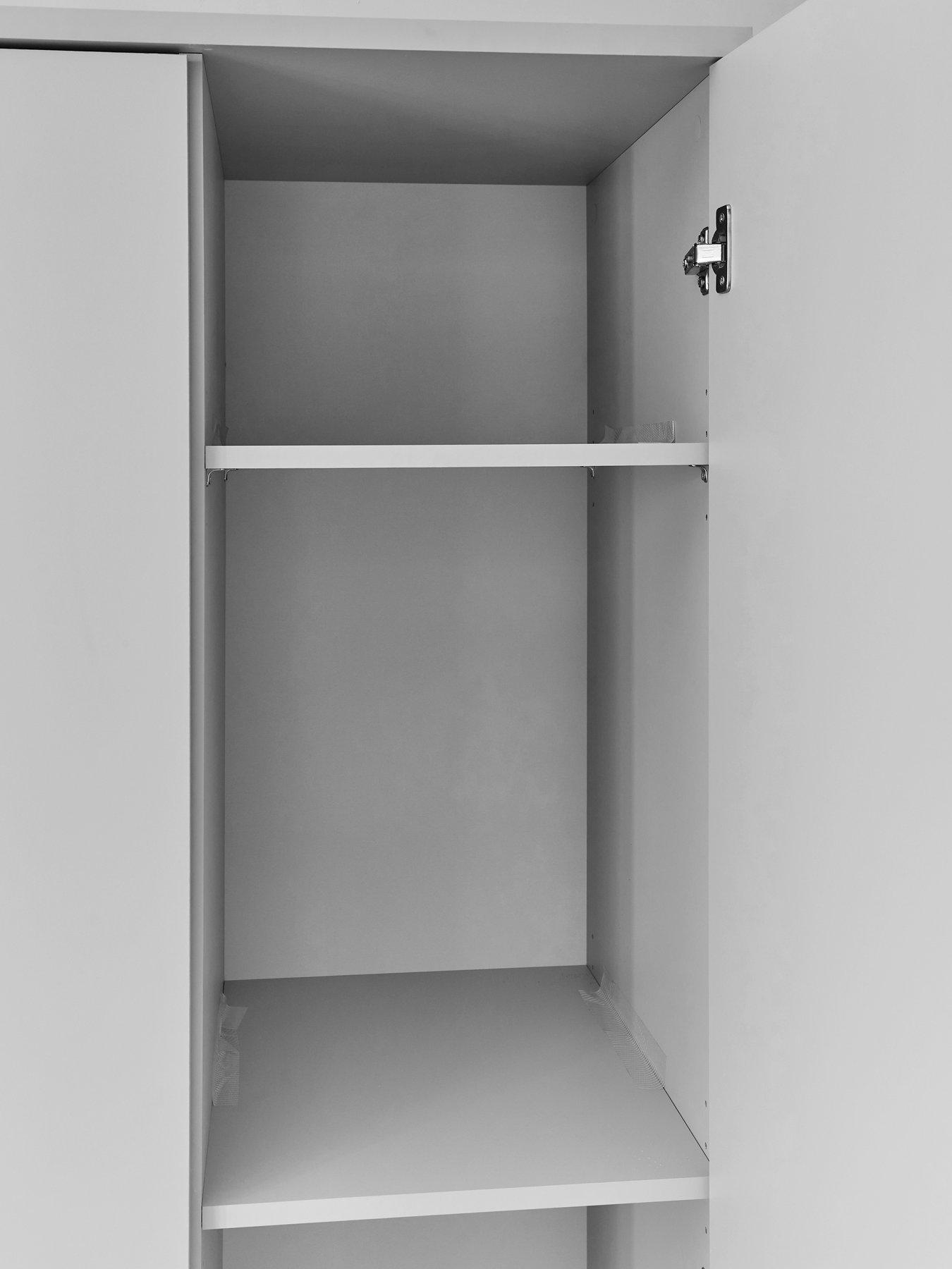 Image 6 of 7 of The Very Collection Murcia 3 Door Wardrobe - White