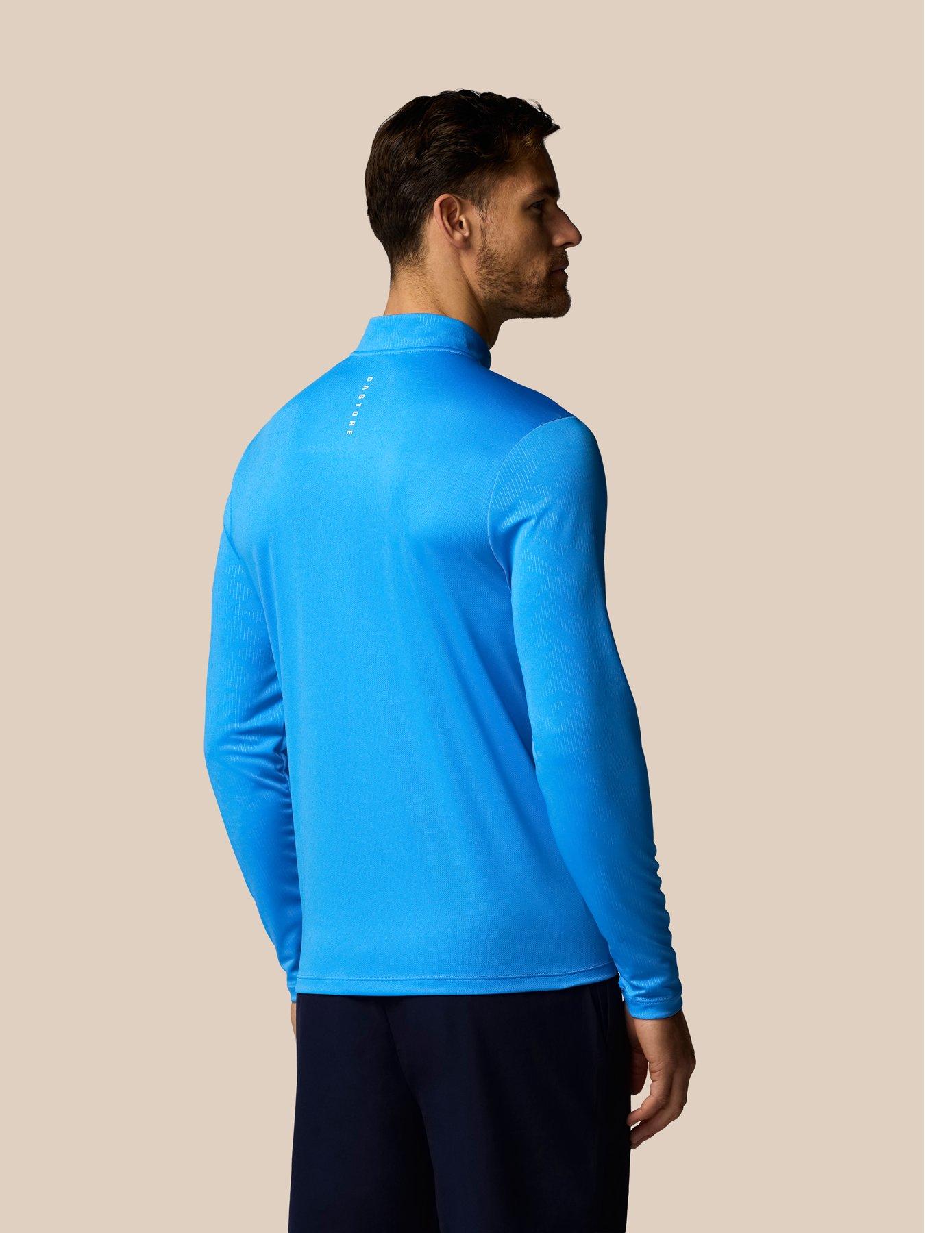 castore-mens-training-printed-14-zip-long-sleeve-top-bluestillFront