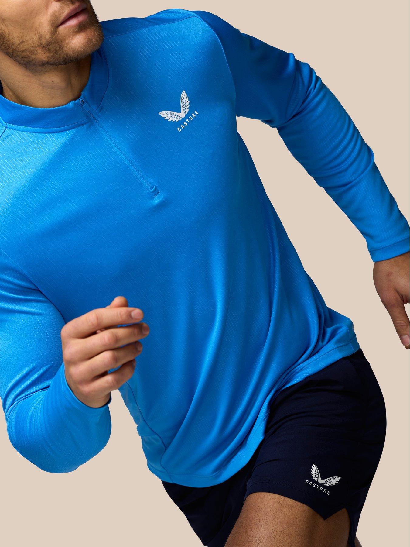 castore-mens-training-printed-14-zip-long-sleeve-top-bluedetail