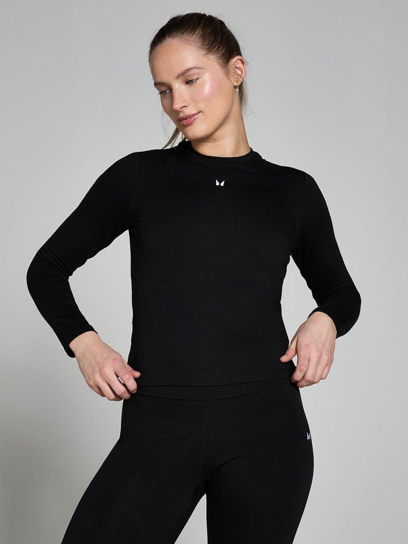 myprotein-womens-training-basics-body-fit-long-sleeve-blackfront