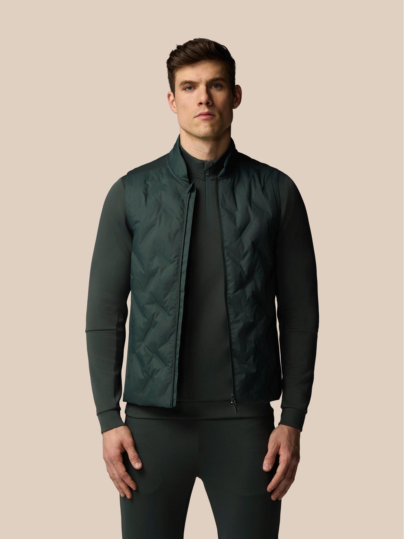 castore-mens-training-hybrid-gilet-greendetail