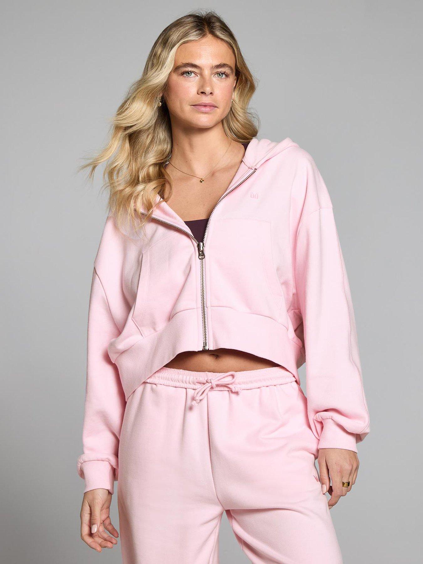 myprotein-womens-training-lightweight-loopback-zip-through-hoodie-pinkfront
