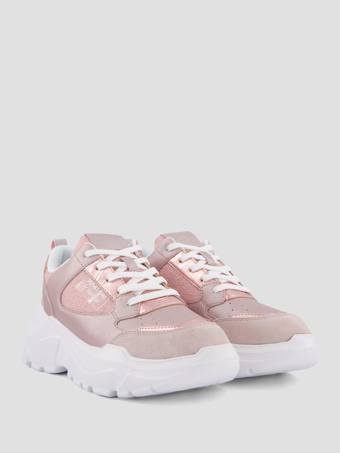 Image 6 of 7 of Versace Jeans Couture Glitter Chunky Trainer - Pink