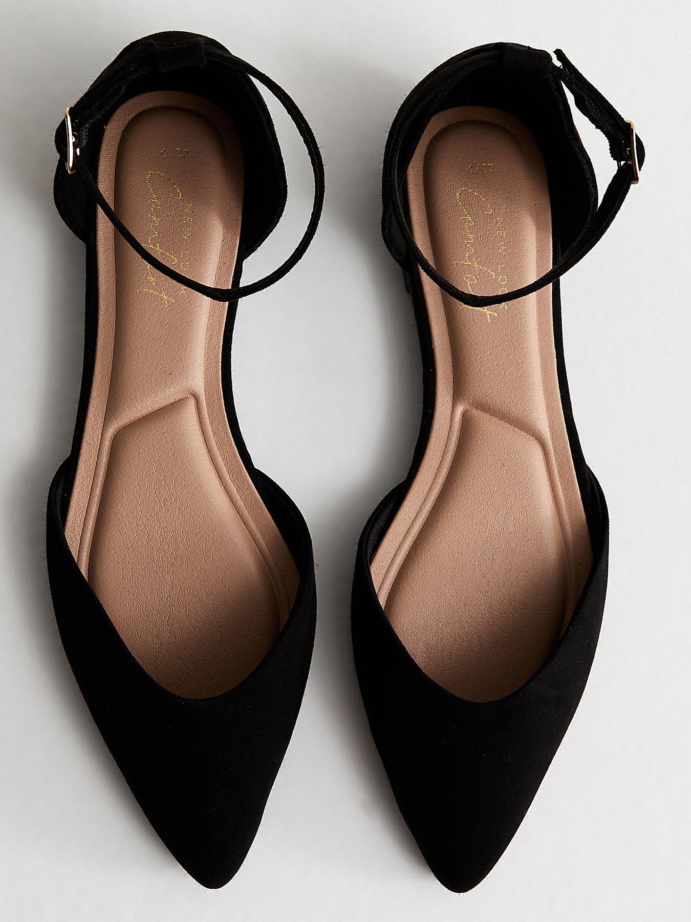 new-look-black-faux-suede-pointed-flatsoutfit