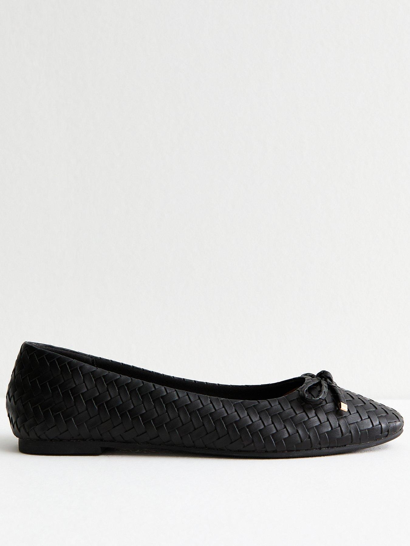 new-look-black-woven-ballet-pumpsstillFront