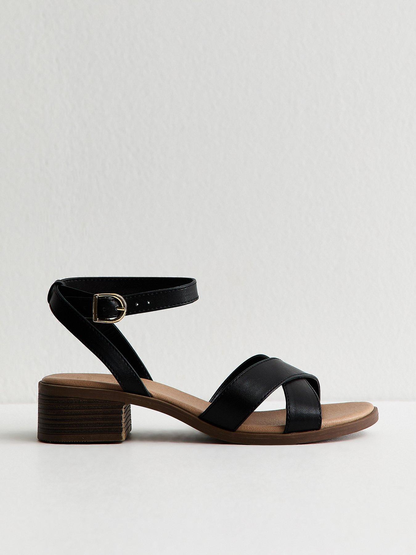 new-look-wide-fit-faux-leather-block-heel-sandals-black