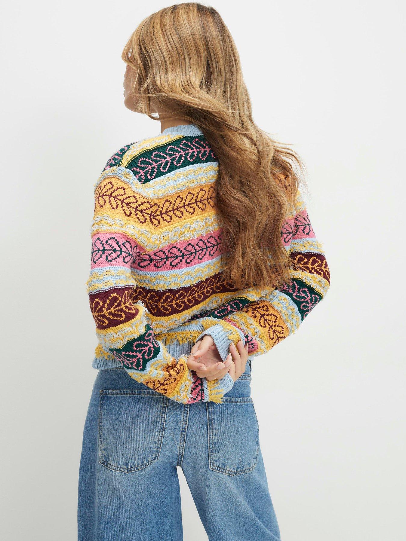 Image 2 of 4 of River Island Fairisle Craft Cardi - Multi