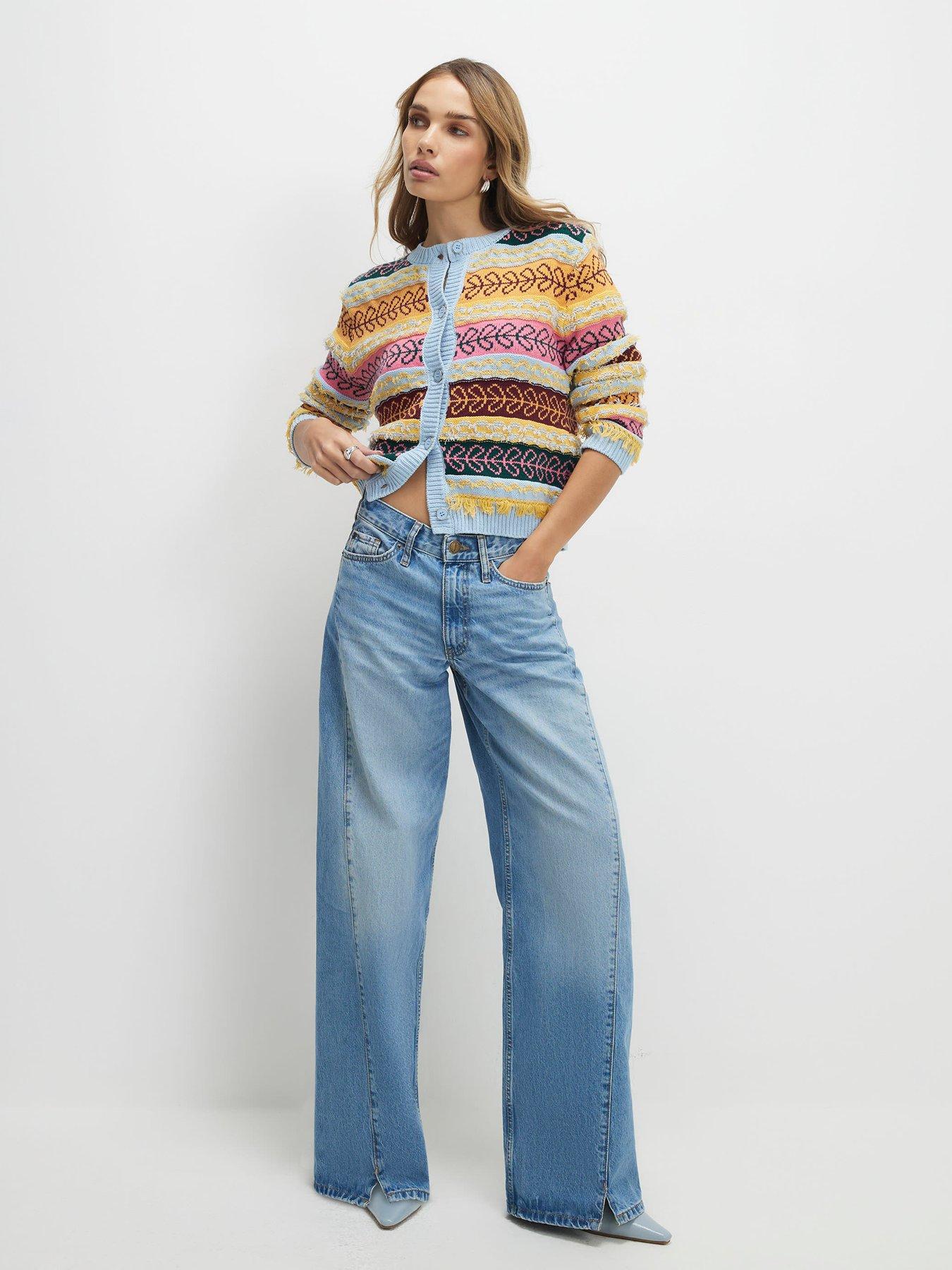 Image 3 of 4 of River Island Fairisle Craft Cardi - Multi