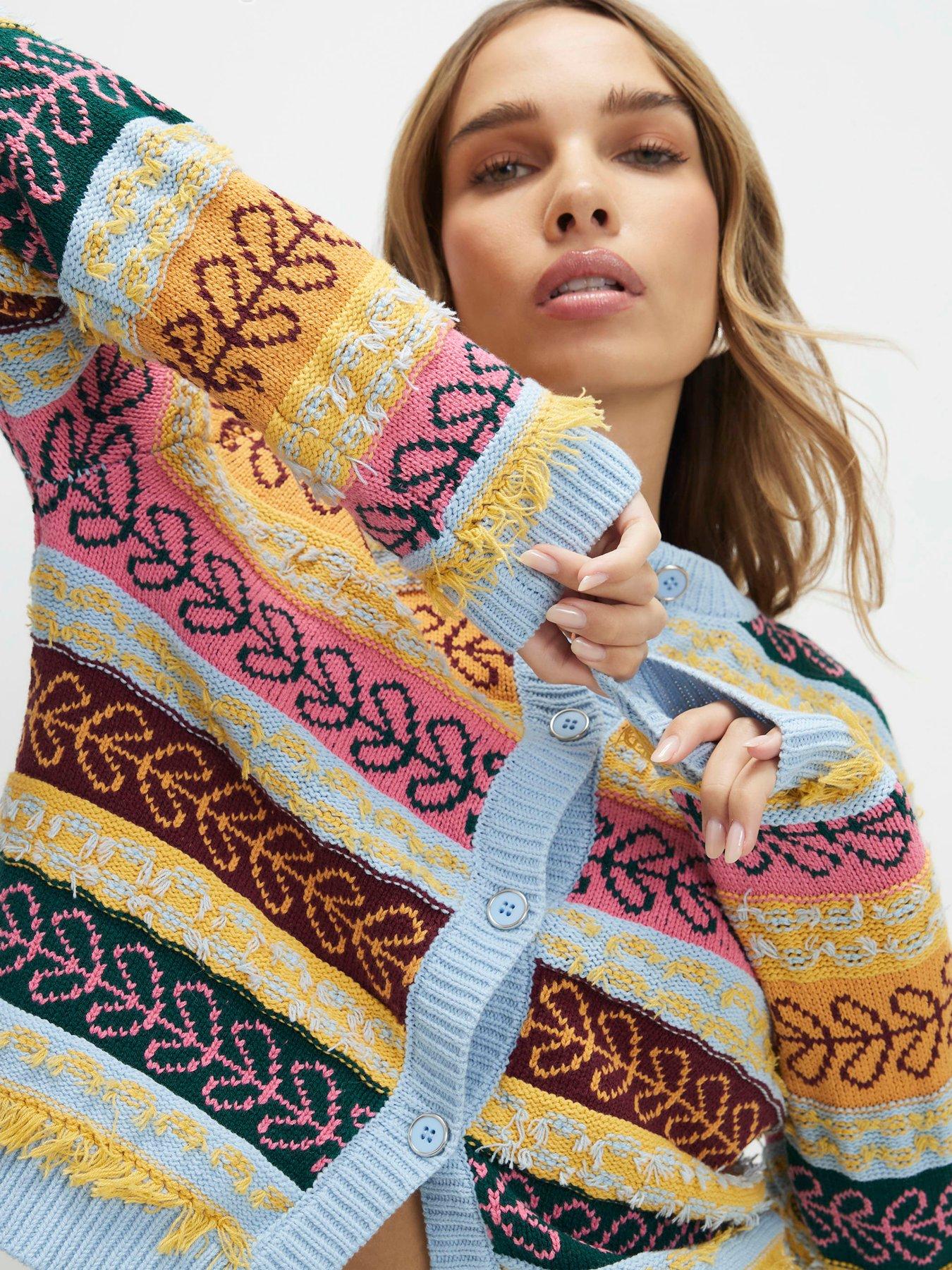 Image 4 of 4 of River Island Fairisle Craft Cardi - Multi