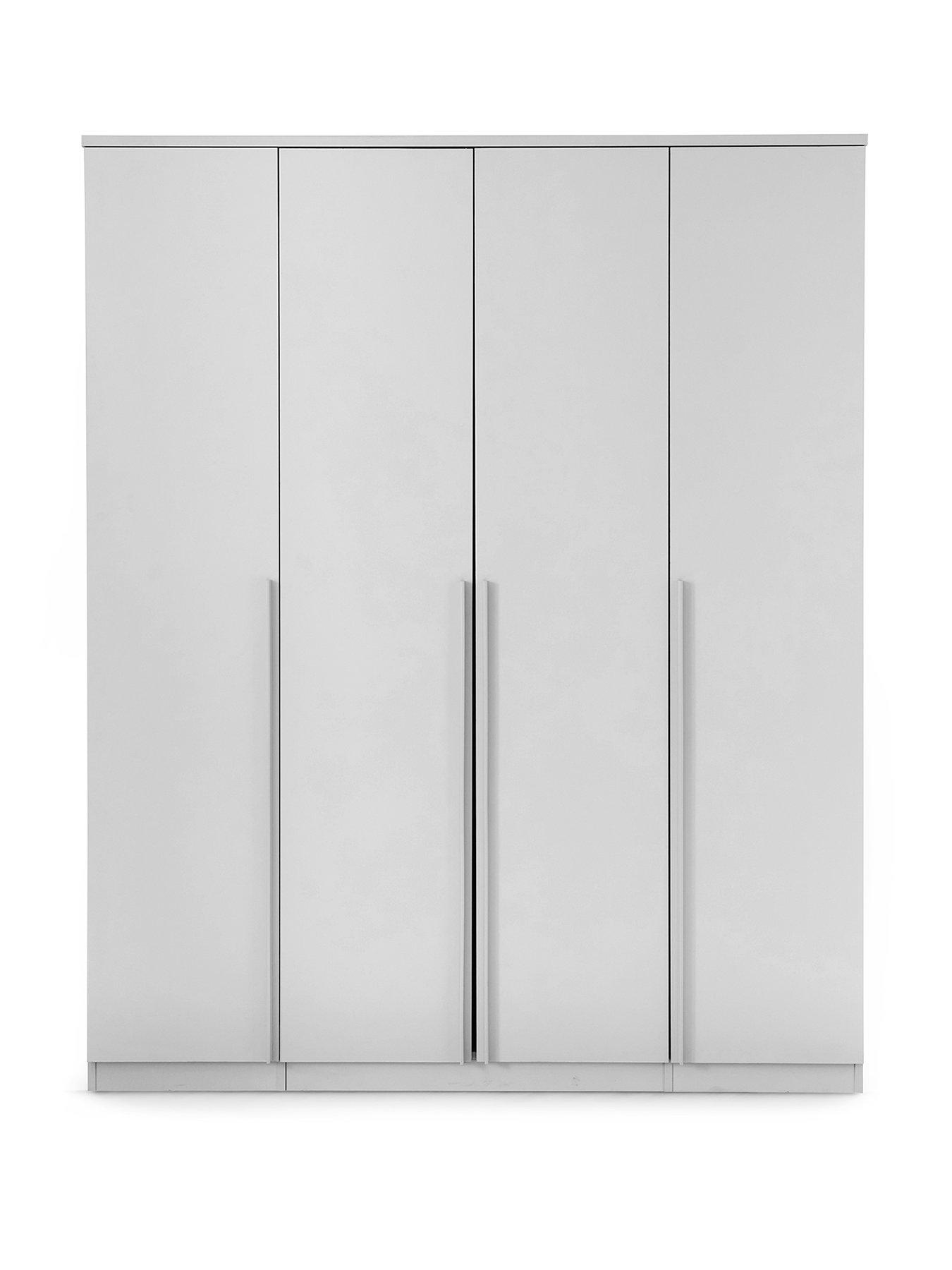 Image 2 of 7 of The Very Collection Murcia 4 Door Wardrobe - White