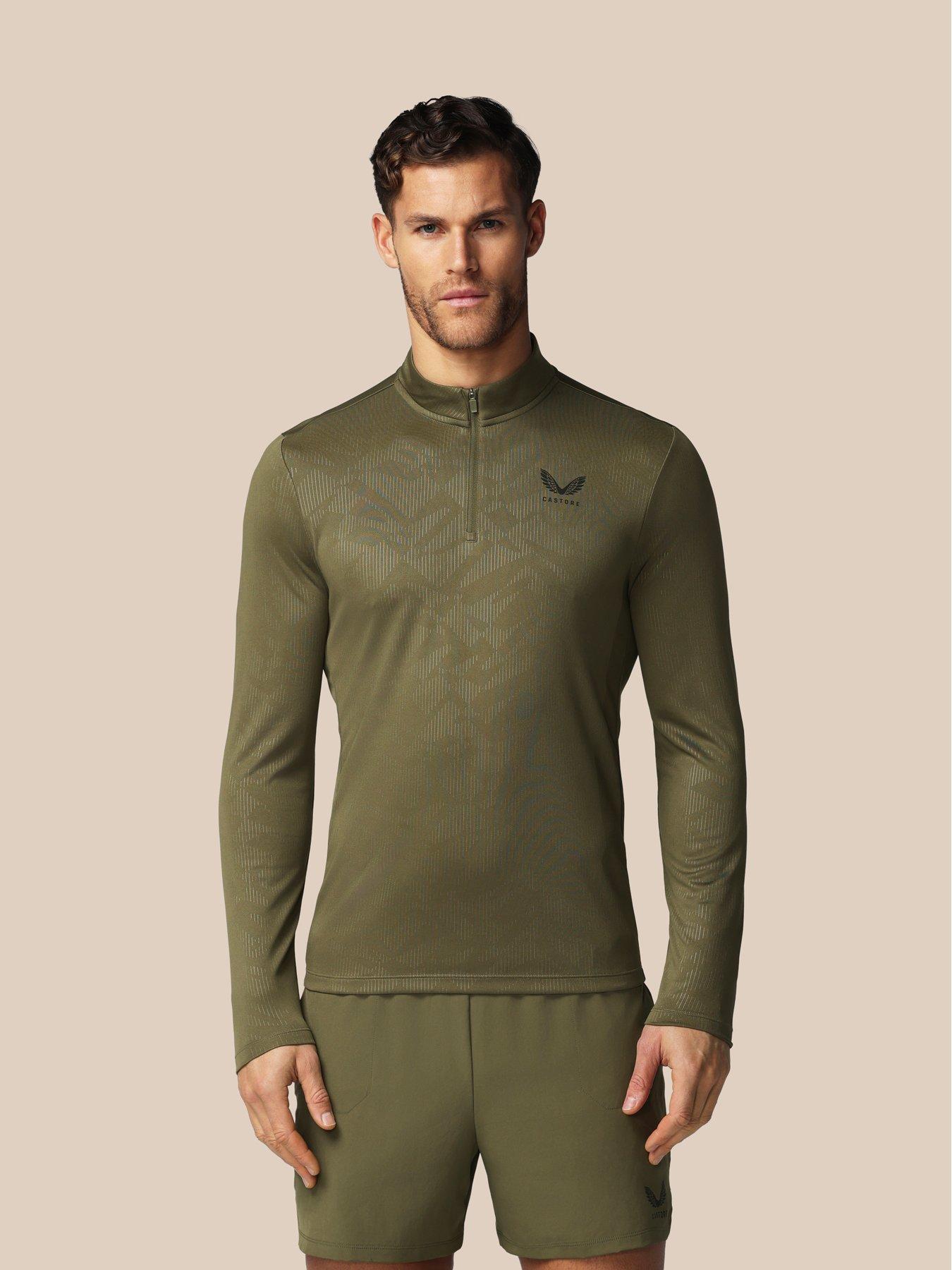 castore-mens-training-printed-14-zip-long-sleeve-top-green