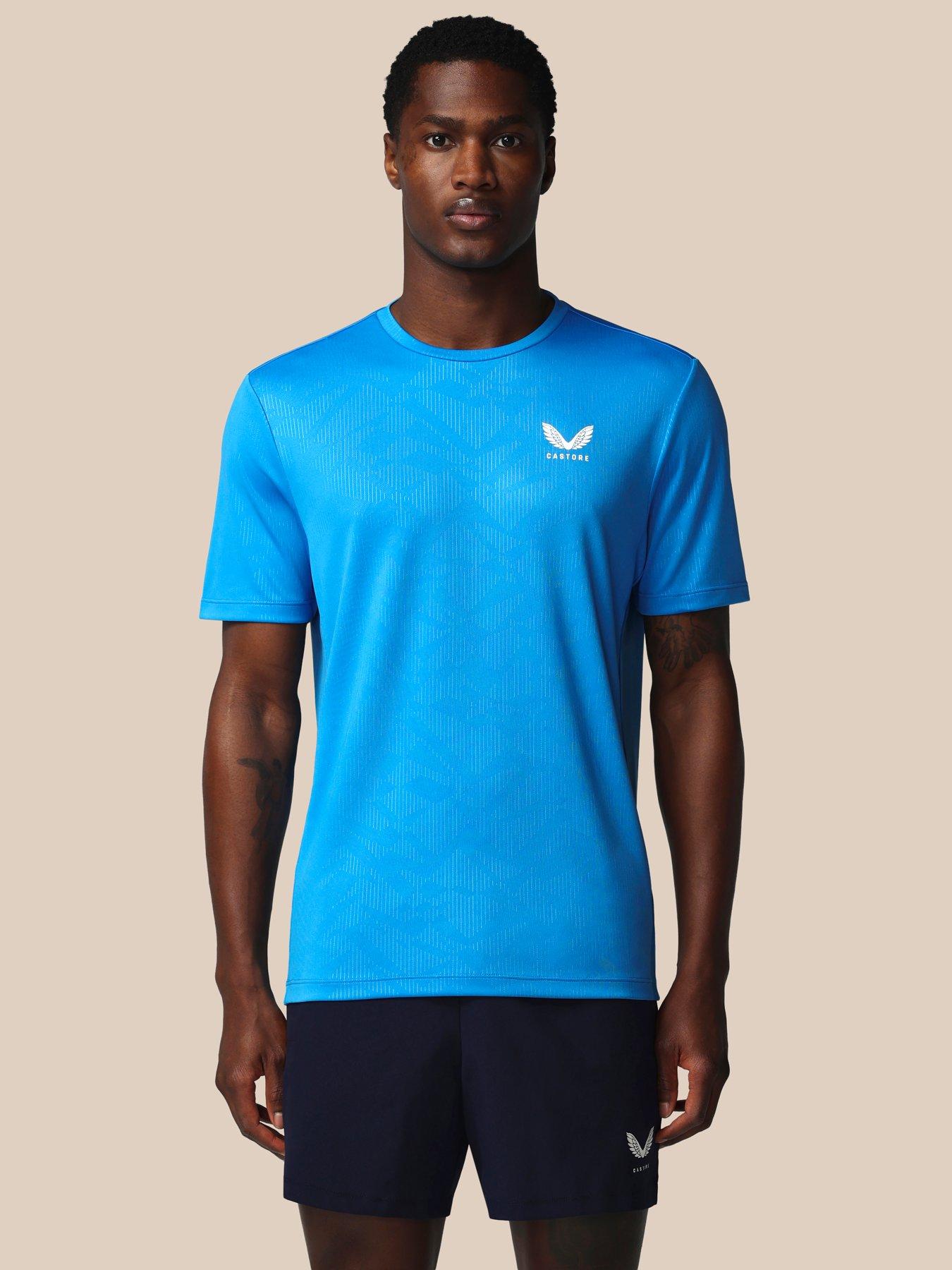 castore-mens-training-printed-t-shirt-blue