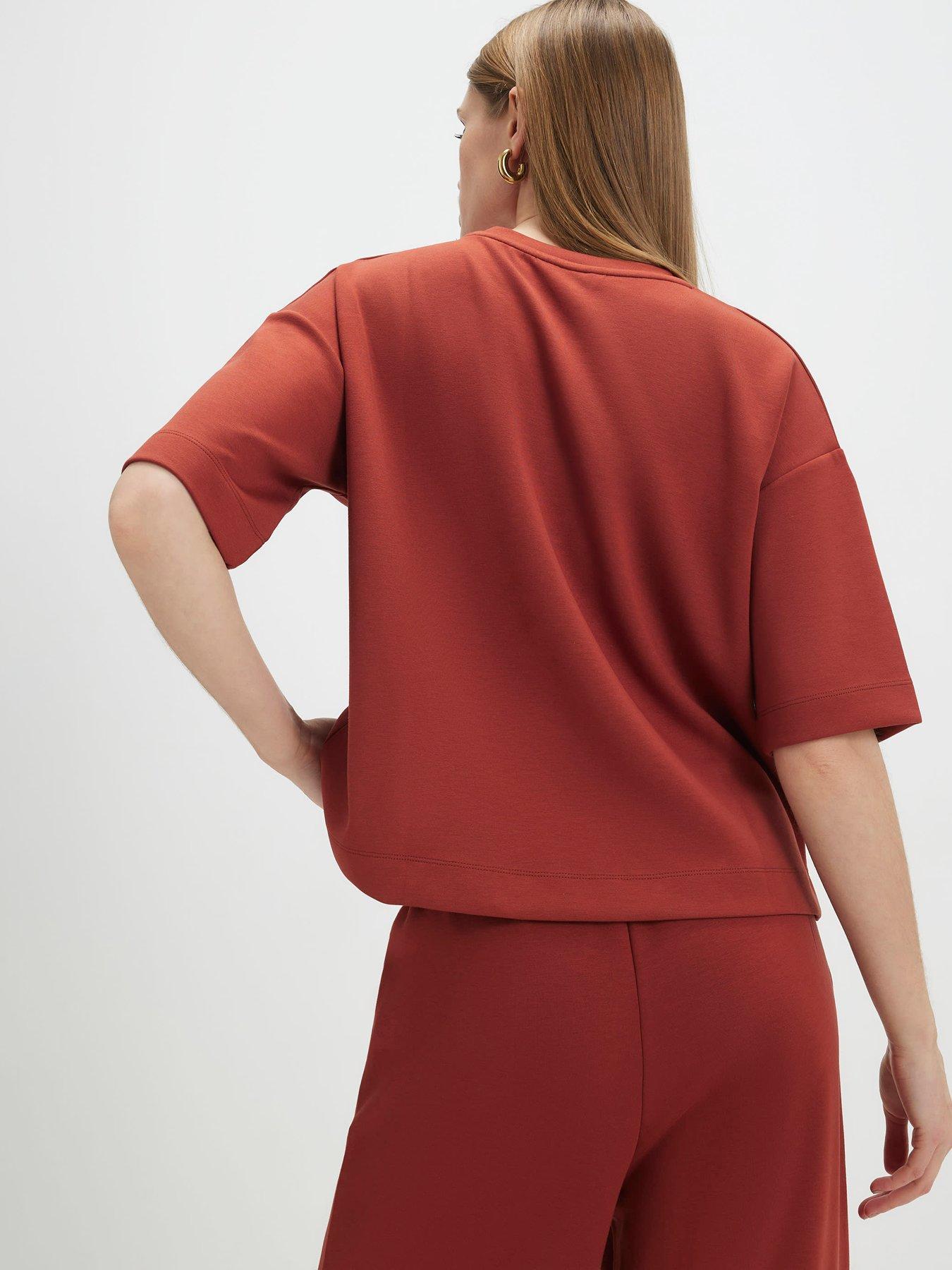 river-island-short-sleeve-premium-boxy-t-shirt-orangestillFront