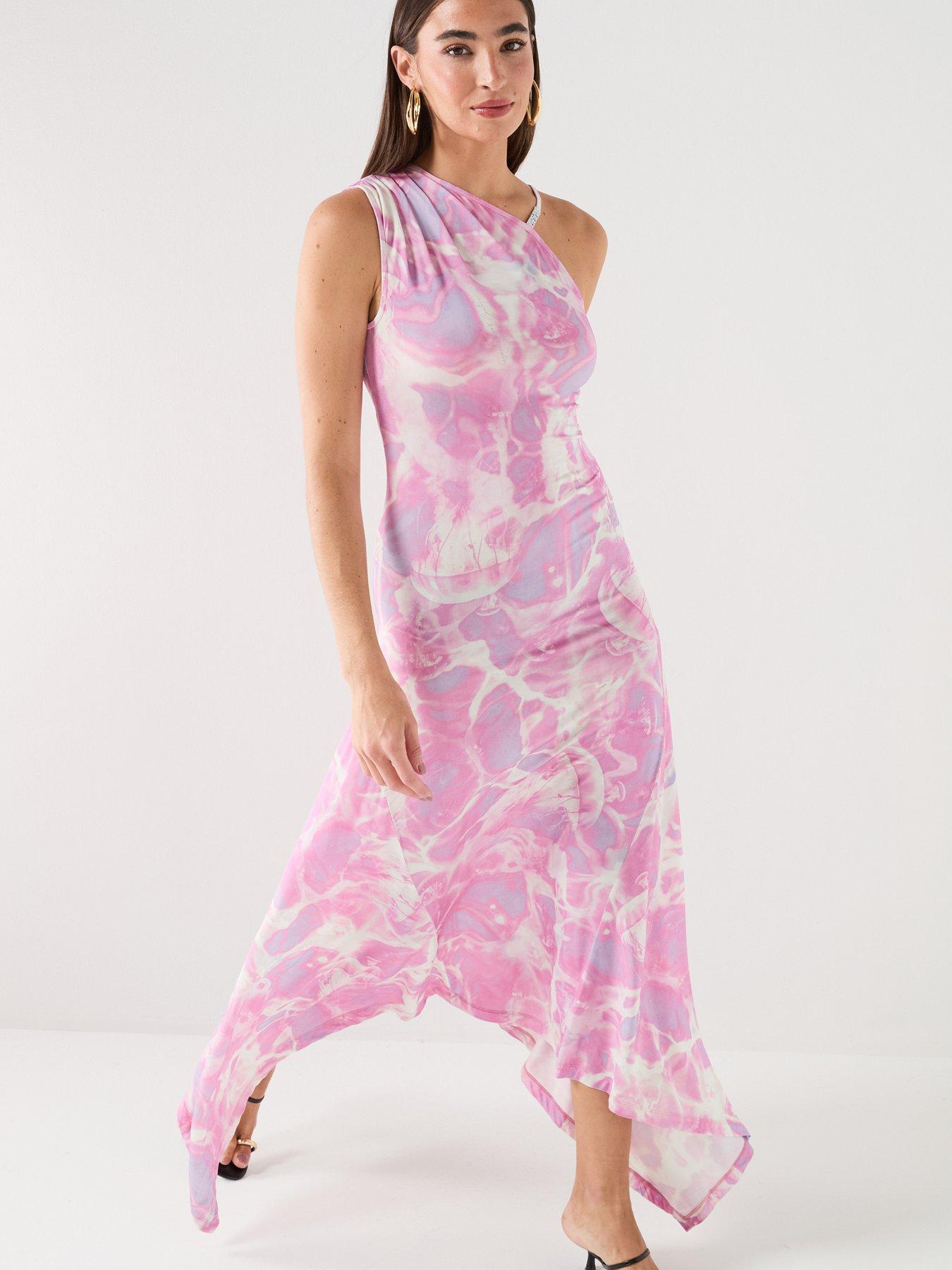 Versace Jeans Couture Blouse Plachet Dress - Purple