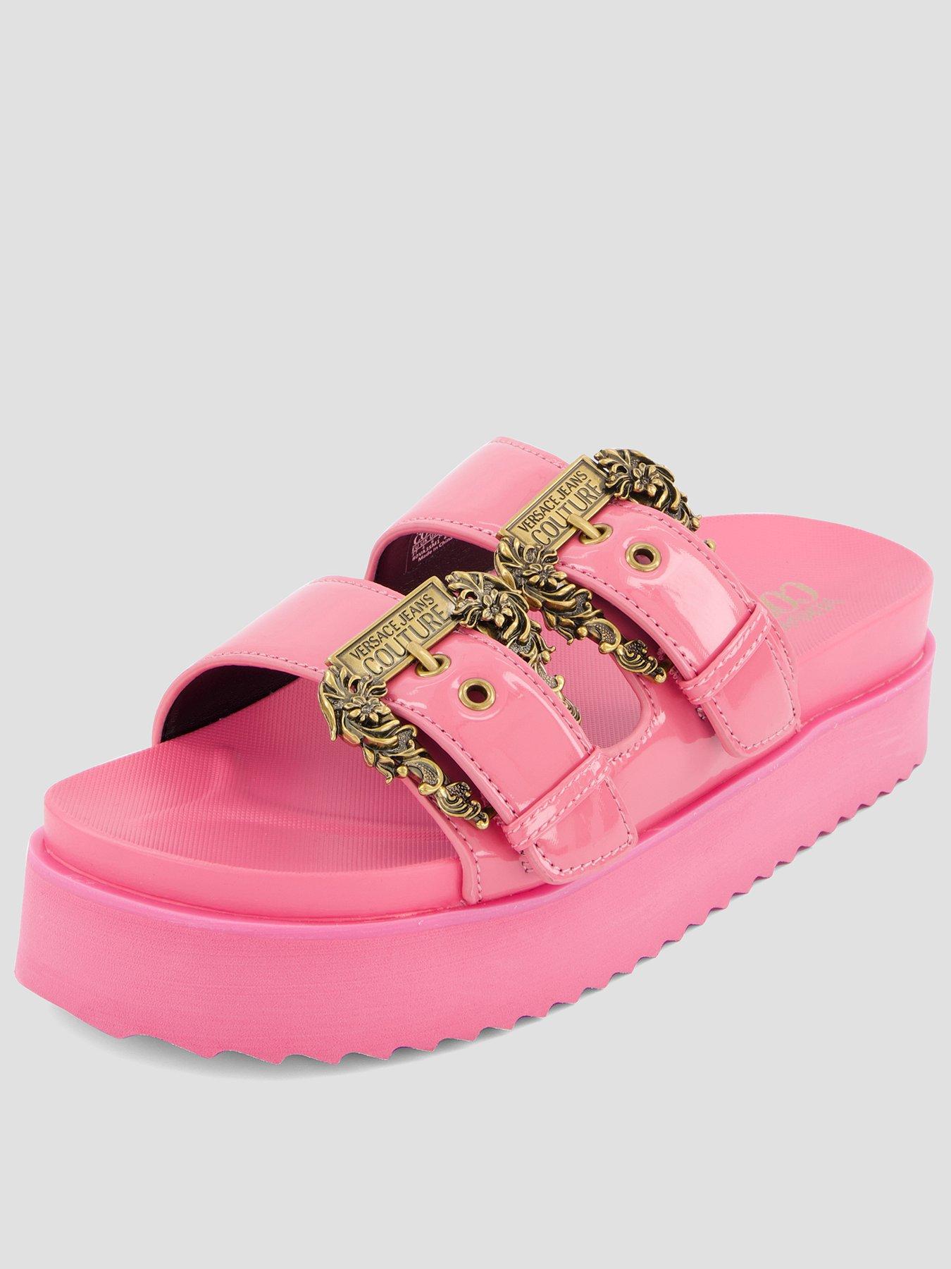Versace Jeans Couture Double Bucket Platform Sandal - Pink