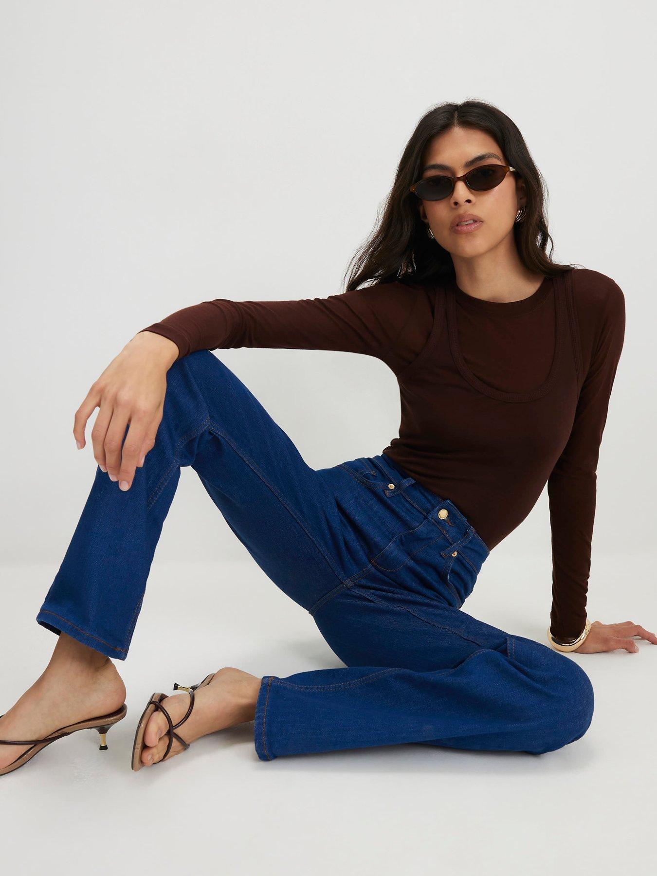 Image 3 of 6 of River Island Buzzy Stretch Straight - Blue