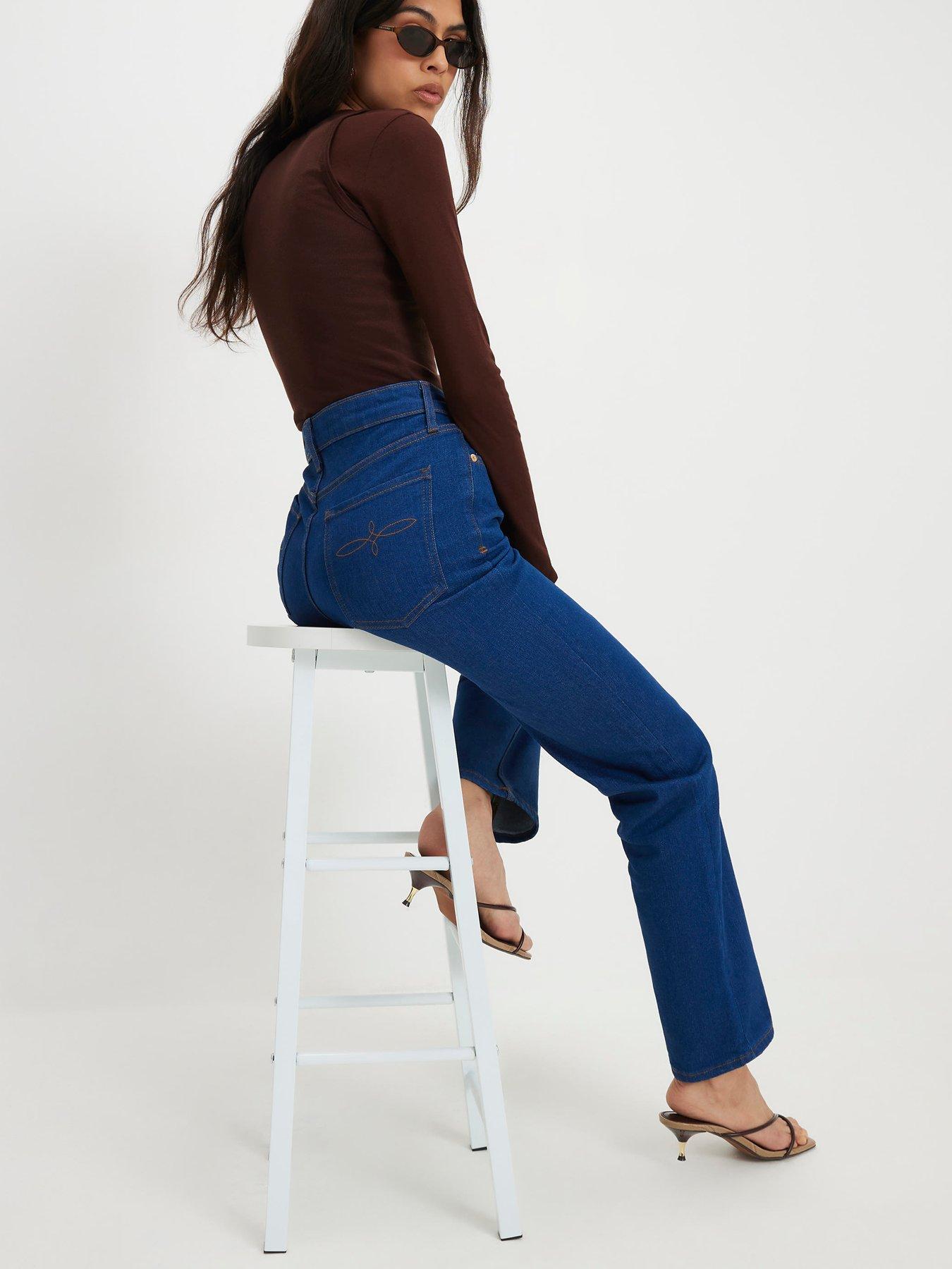 Image 4 of 6 of River Island Buzzy Stretch Straight - Blue