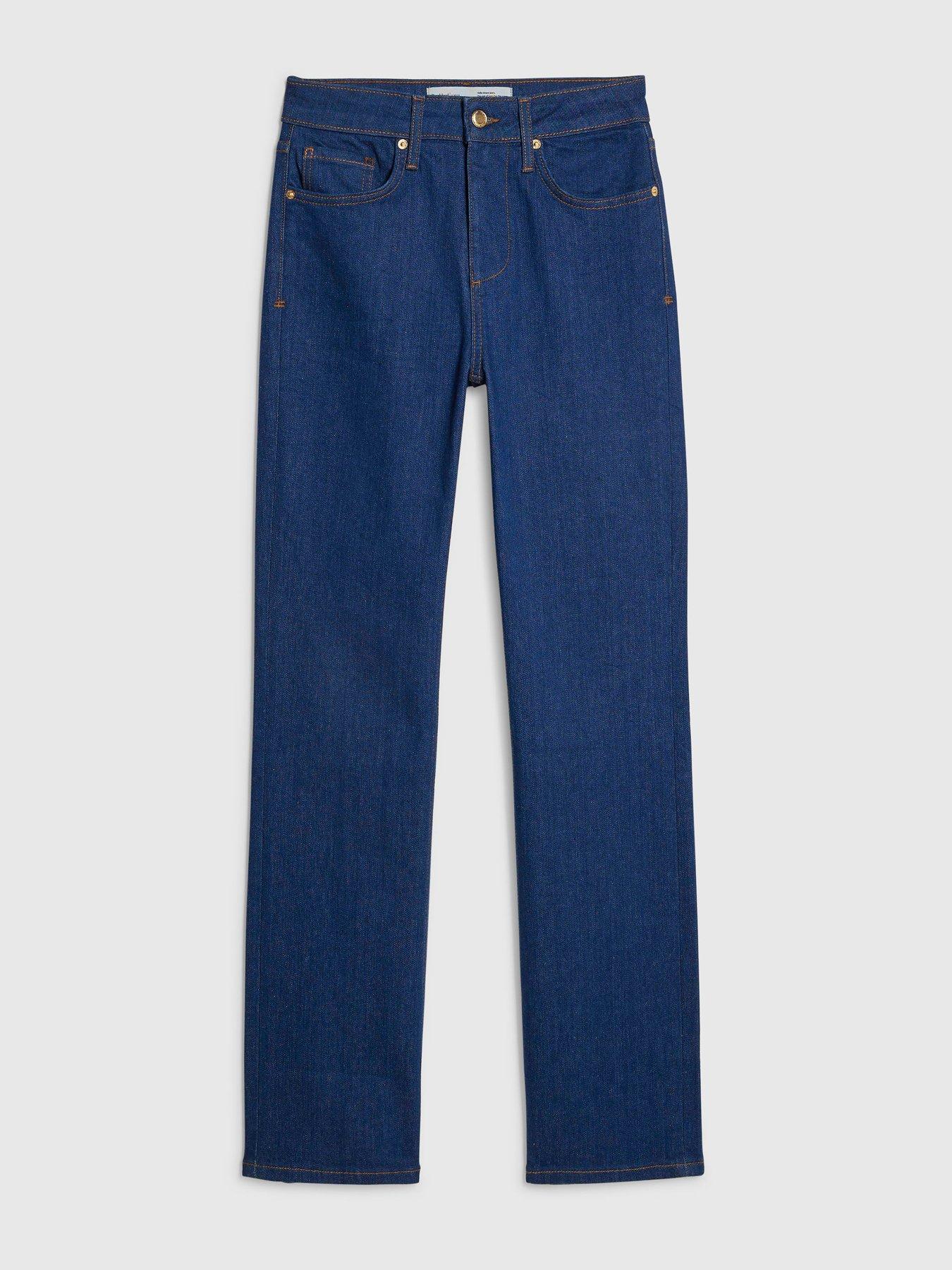 Image 5 of 6 of River Island Buzzy Stretch Straight - Blue