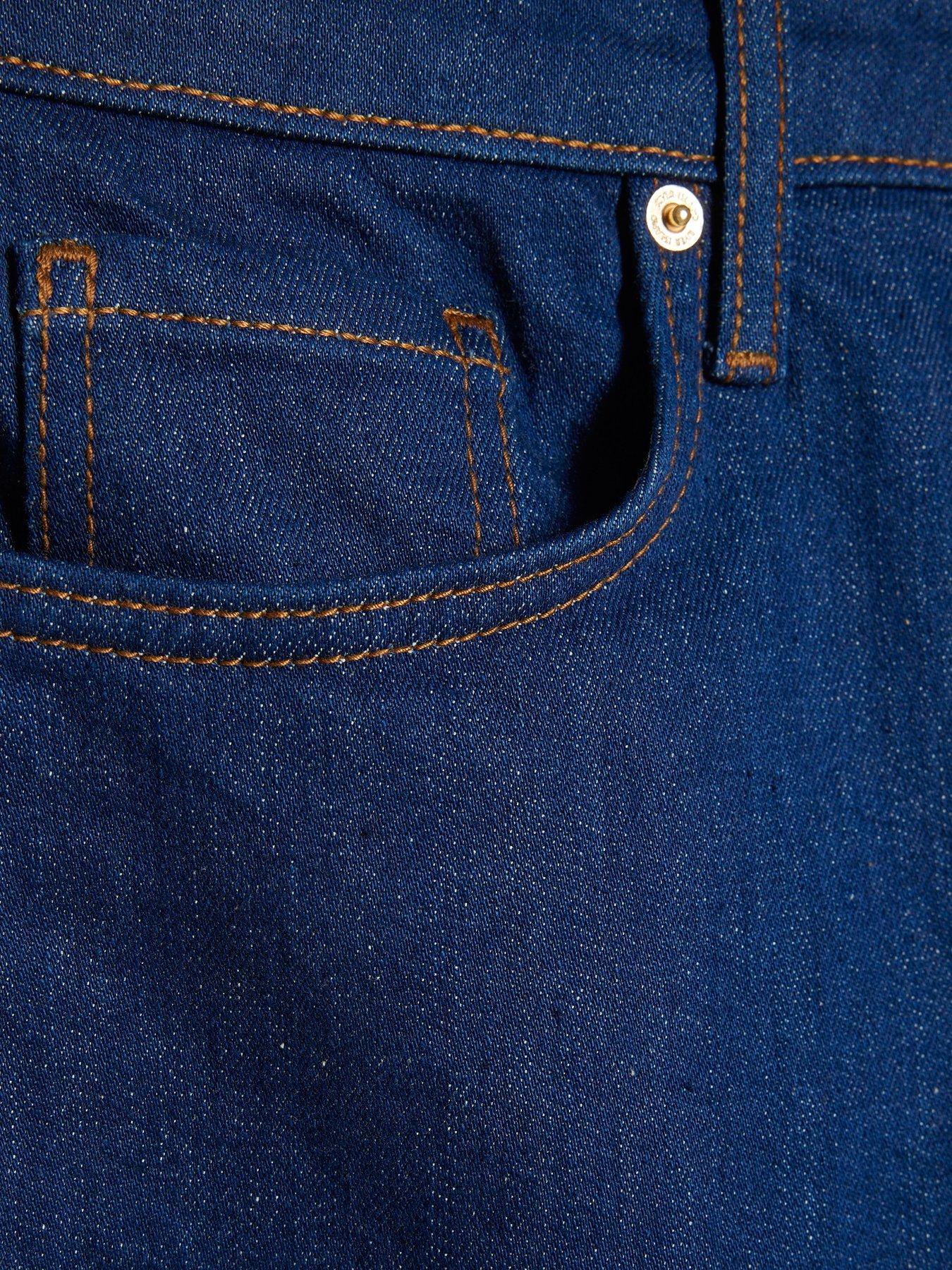 Image 6 of 6 of River Island Buzzy Stretch Straight - Blue
