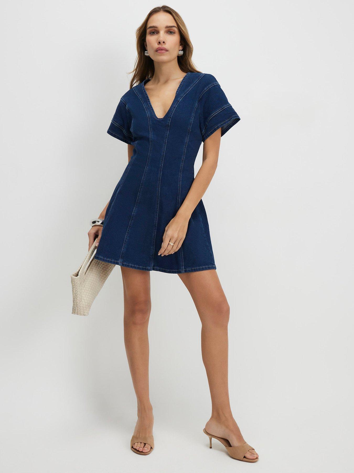Main Collection | River Island | Mini (Short) | Casual | Blue