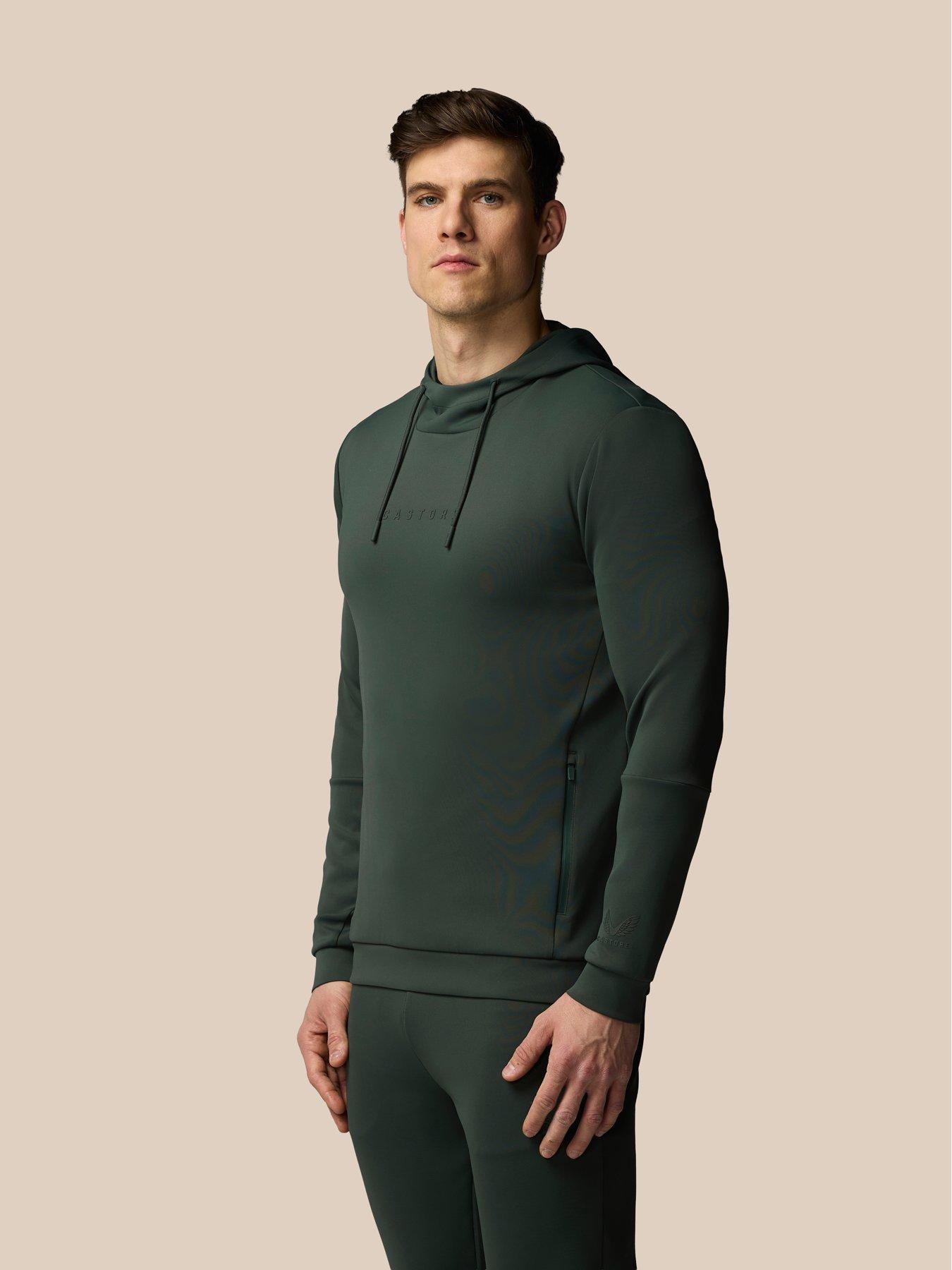 castore-mens-training-flex-hoodie-greenfront