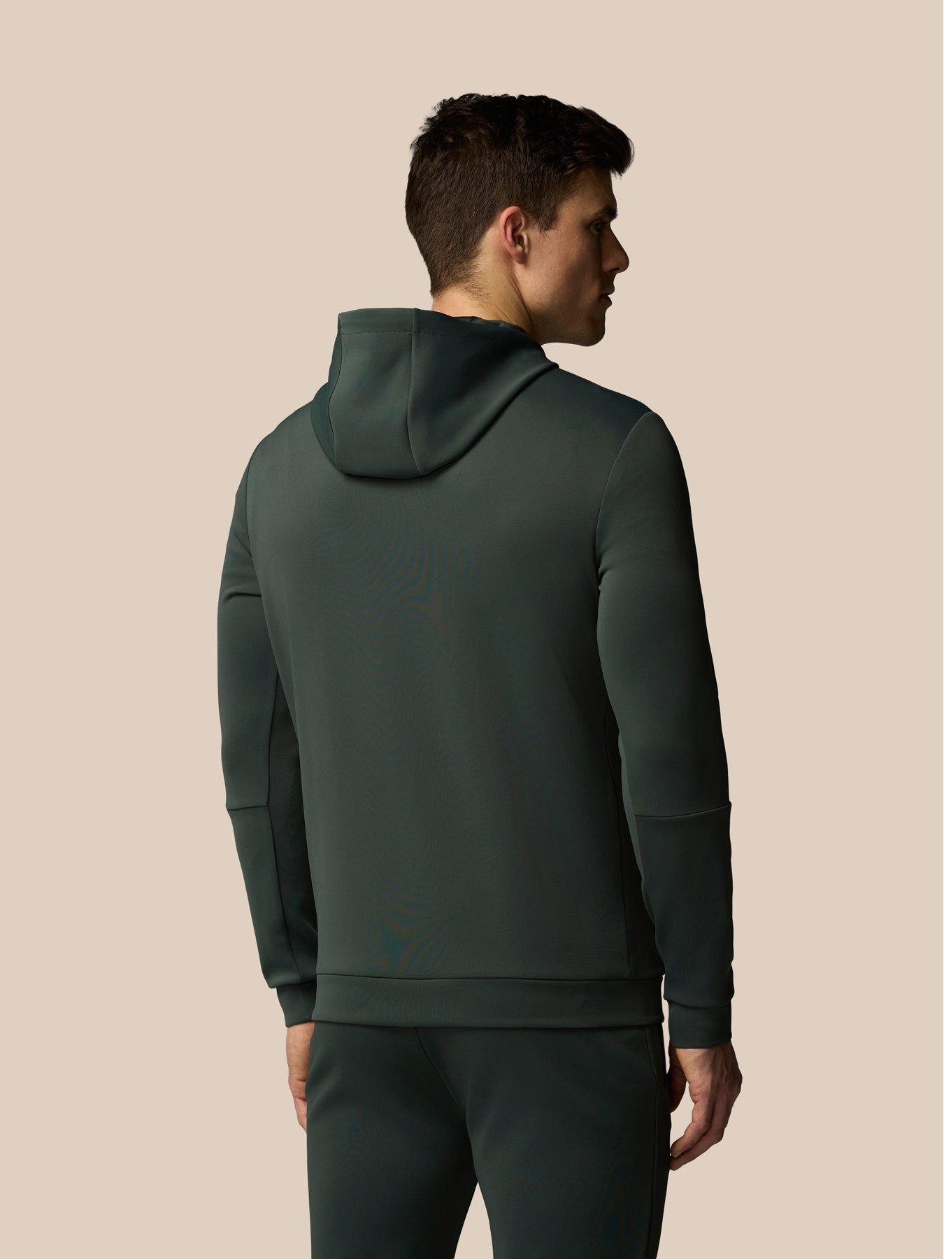 castore-mens-training-flex-hoodie-greenstillFront
