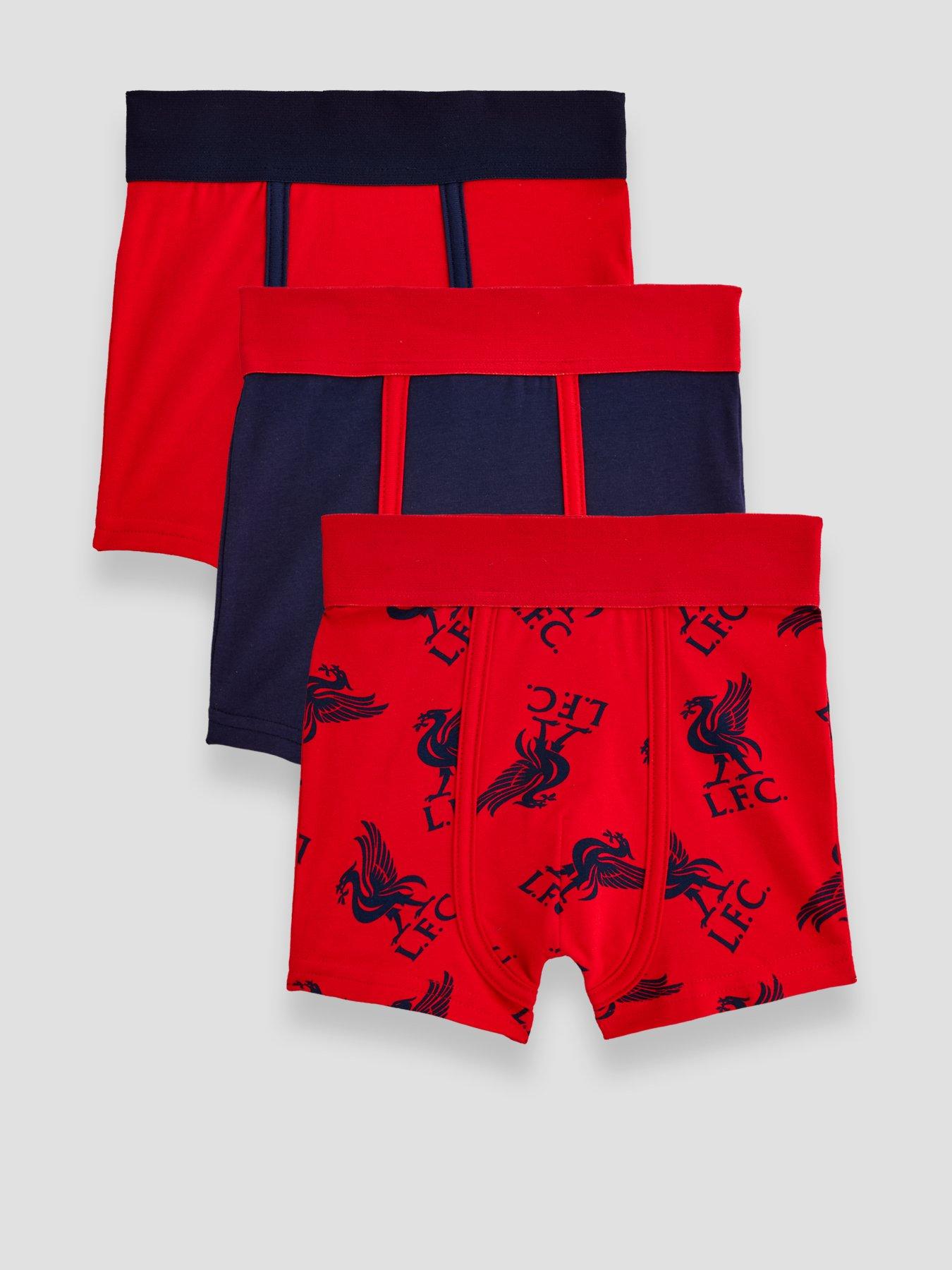 Image 1 of 5 of Liverpool FC Boys 3 Pack Liverpool FC Logo Trunks - Multi
