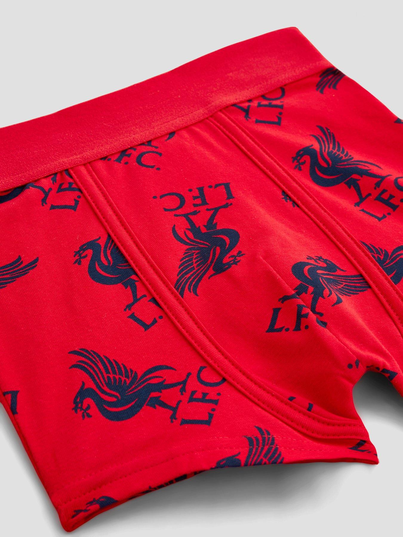 Image 5 of 5 of Liverpool FC Boys 3 Pack Liverpool FC Logo Trunks - Multi