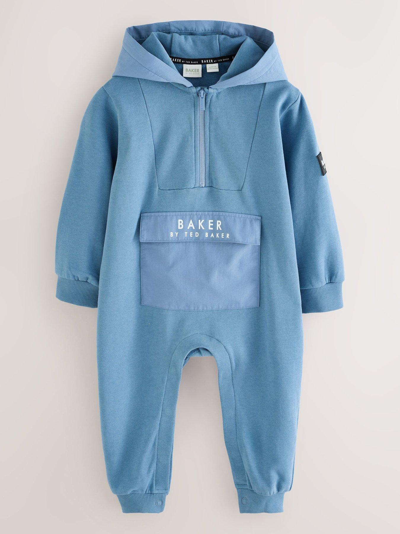 Ted Baker Baby Boys Hooded All In One - Blue