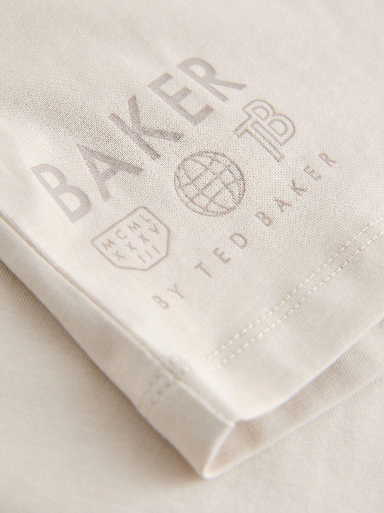 Image 7 of 7 of Ted Baker Older Boys 3 Pack Graphic Logo T-Shirts - Neutral