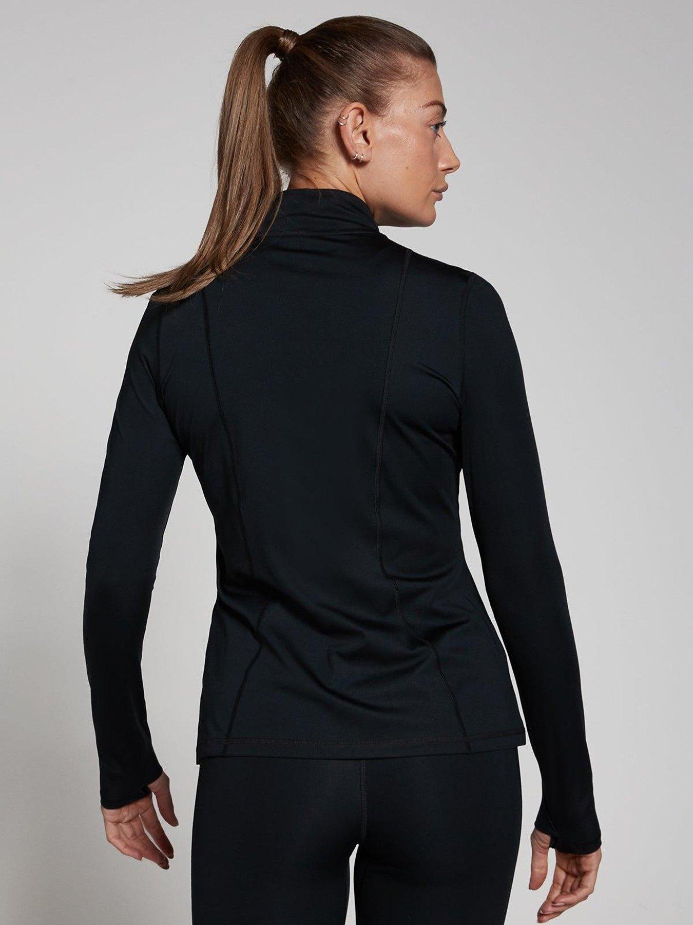Image 2 of 4 of MyProtein Womens Training Training Regular Fit 1/4 Zip - Black