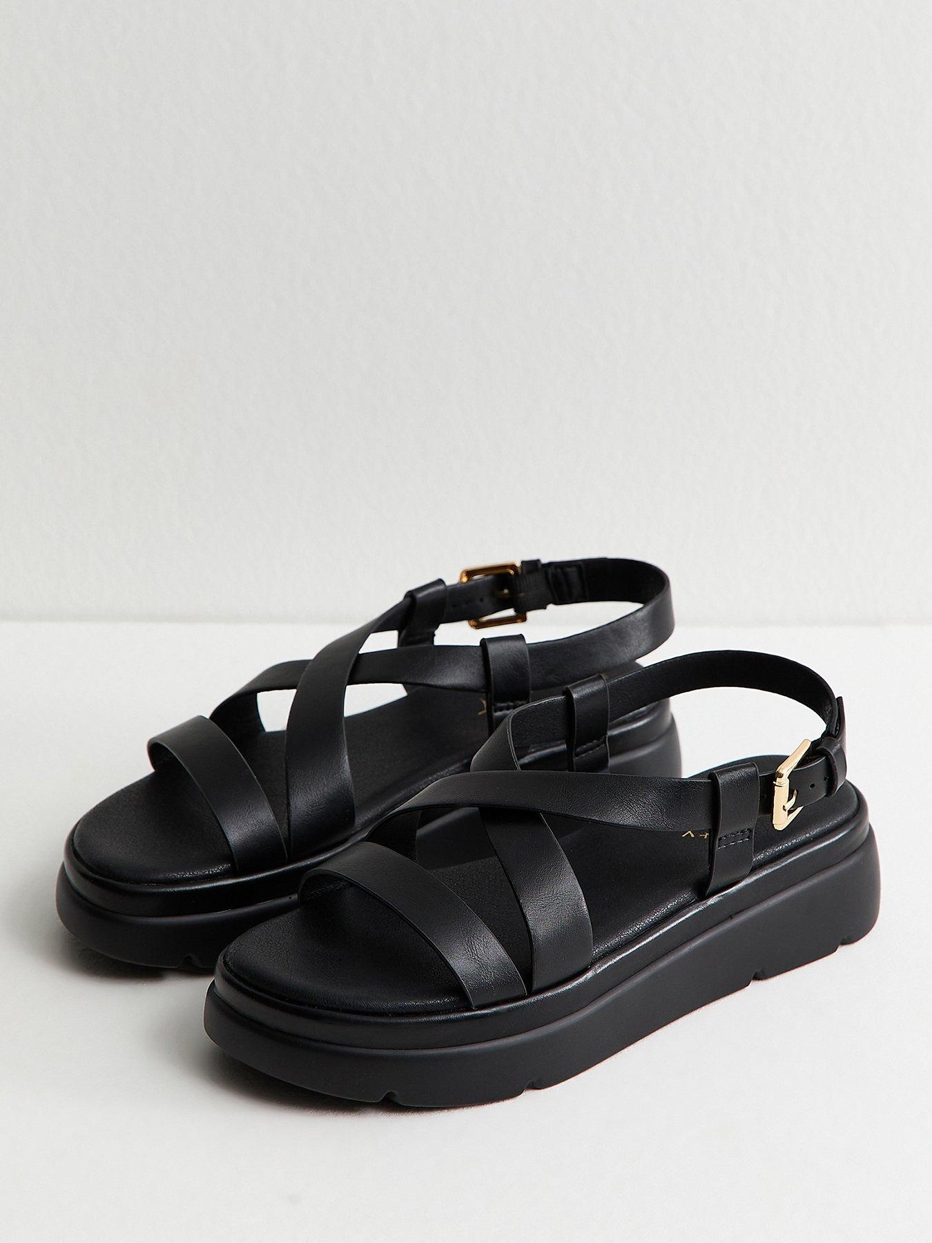 new-look-faux-leather-crossover-strap-flatform-sandals-blackoutfit