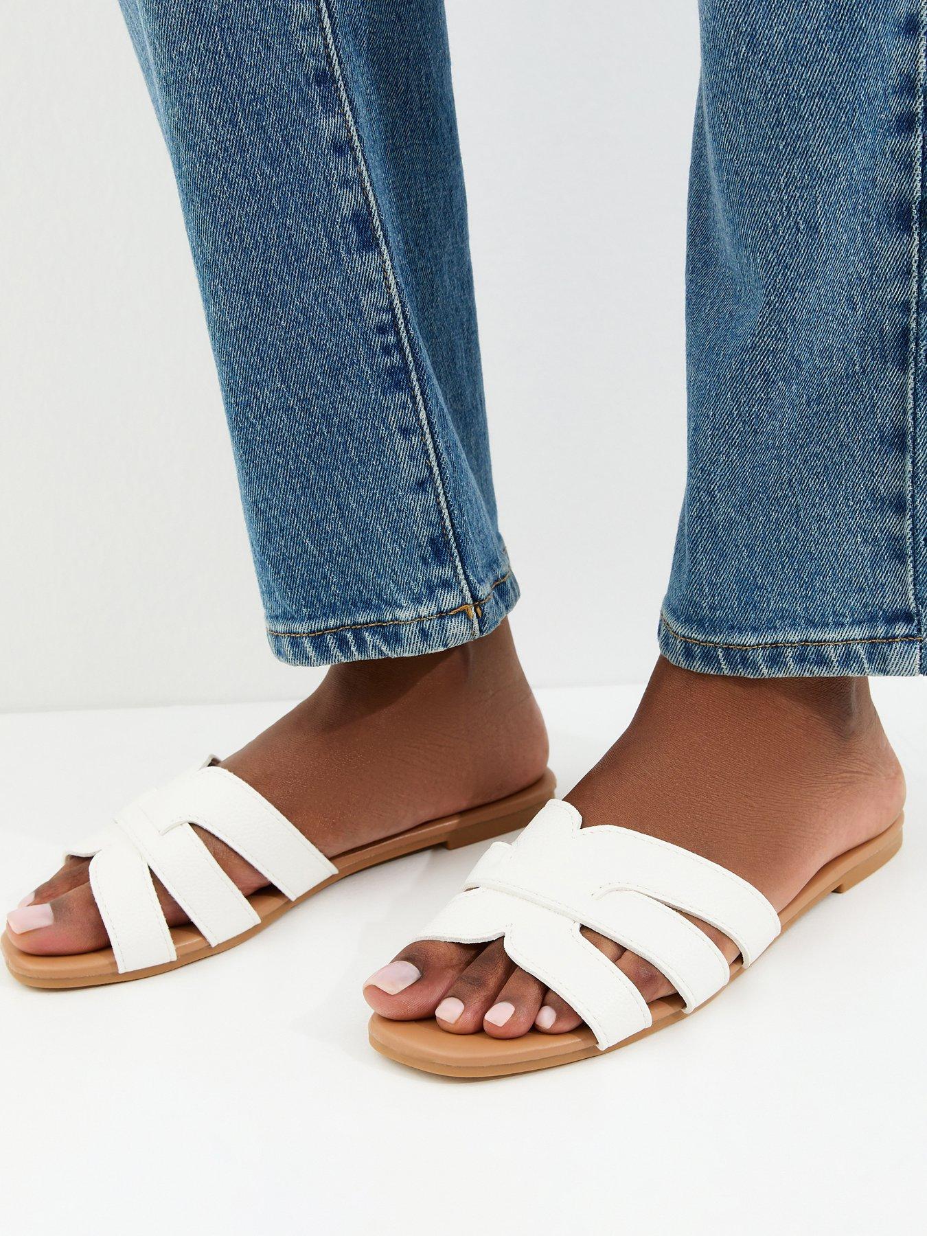 new-look-faux-leather-interwoven-strap-flat-mule-sandals-whitestillFront