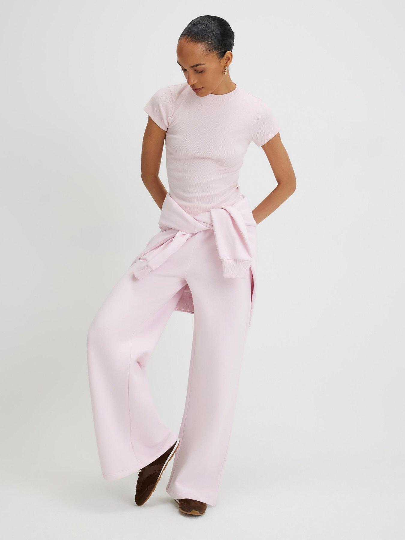 river-island-short-sleeve-fitted-ribbed-top-pinkback