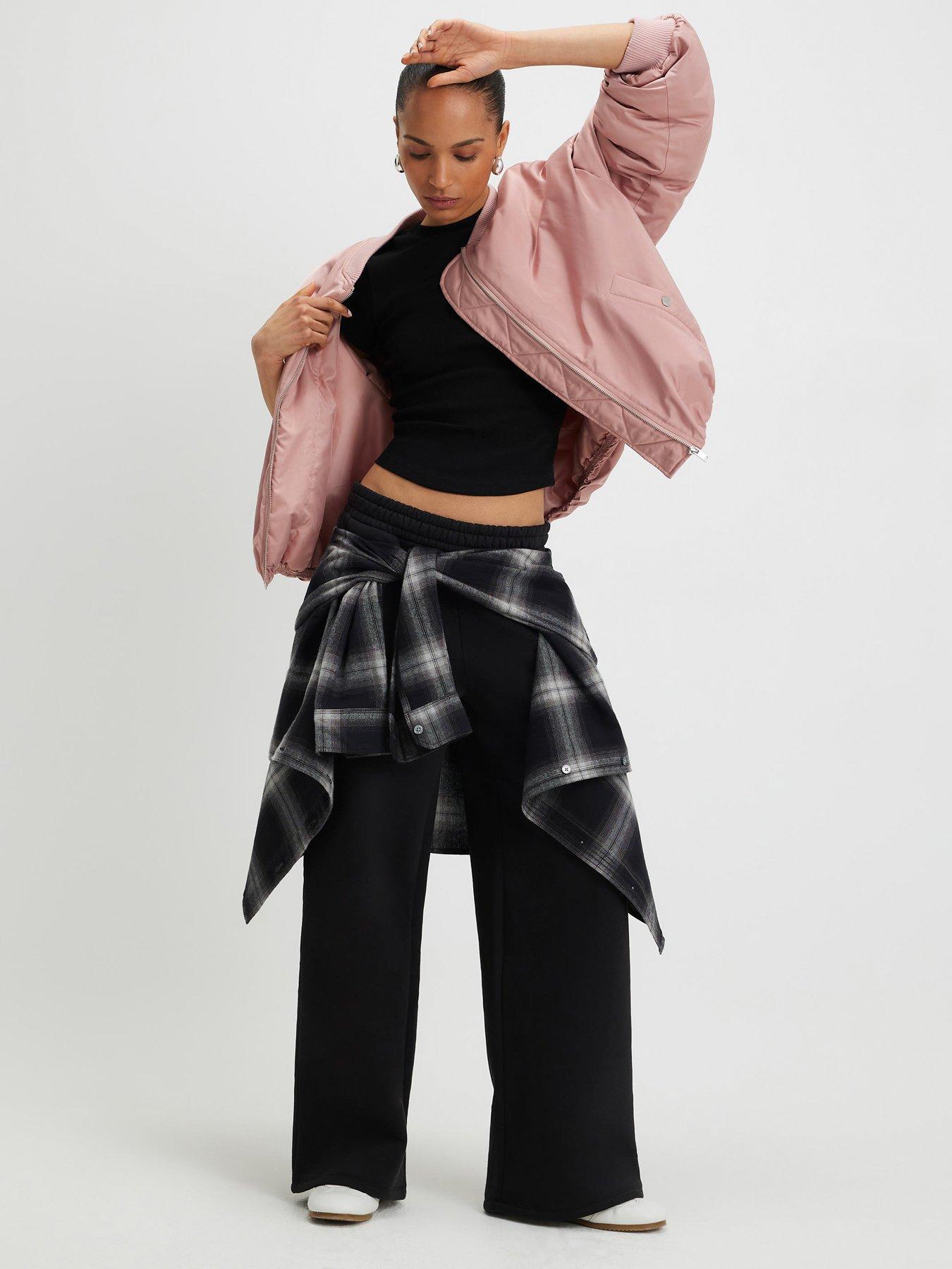 river-island-short-sleeve-fitted-rib-top-blackback