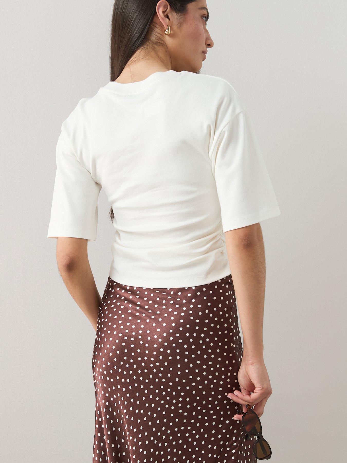 Image 2 of 6 of The Very Collection Ruched Waist Tshirt