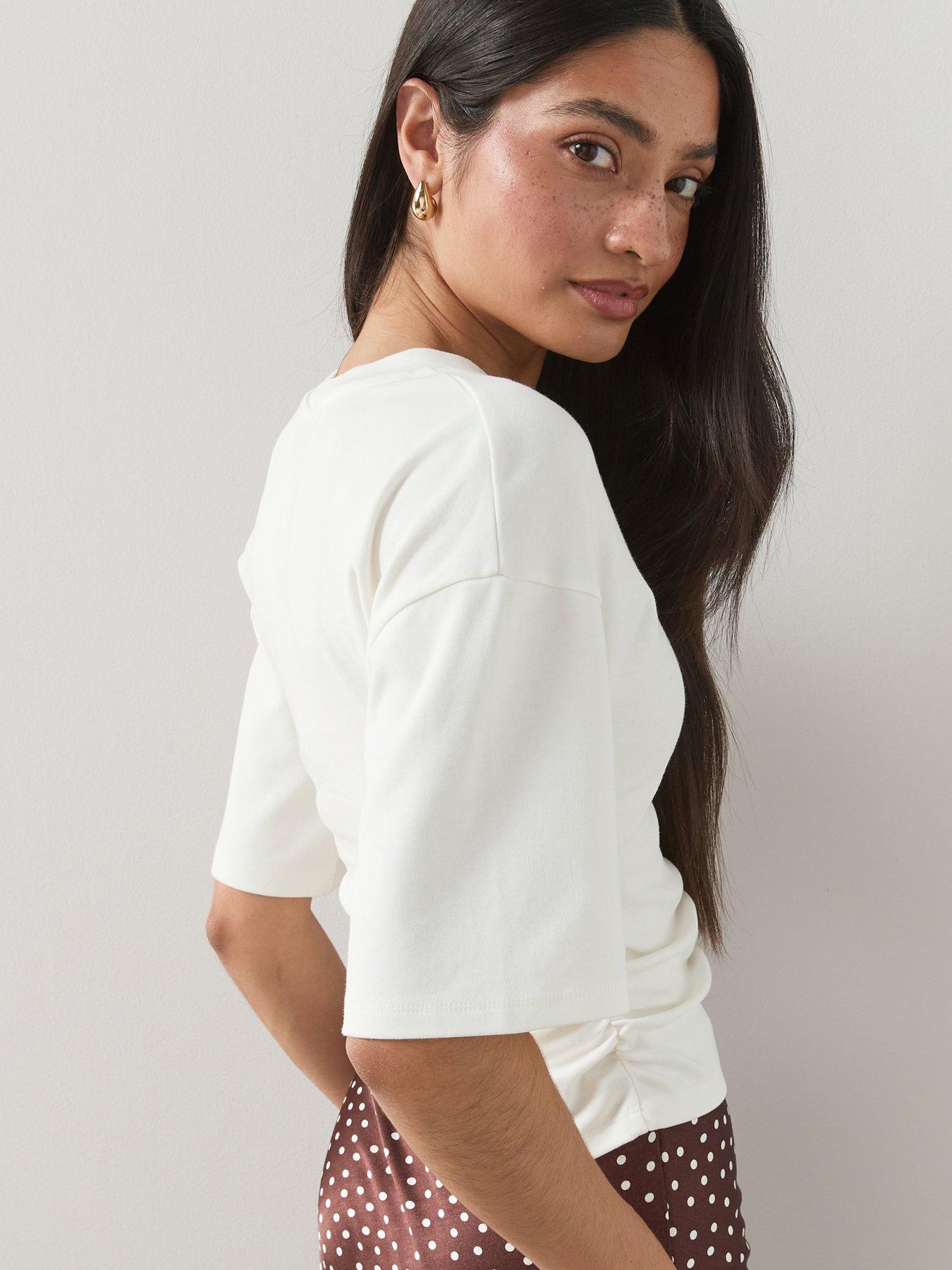 Image 5 of 6 of The Very Collection Ruched Waist Tshirt