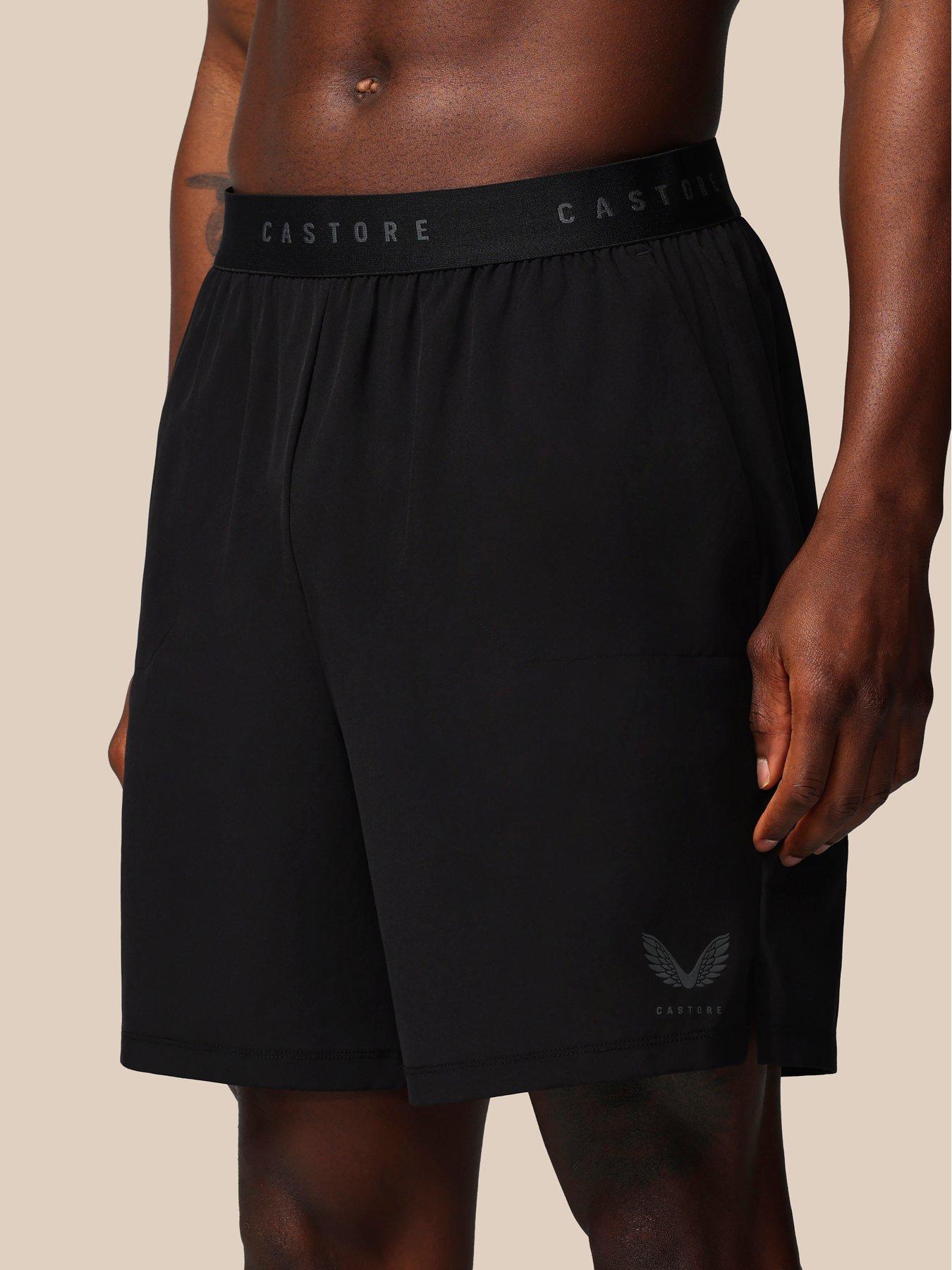 Castore Mens Training 7 Inch Branded Elastic Shorts - Grey