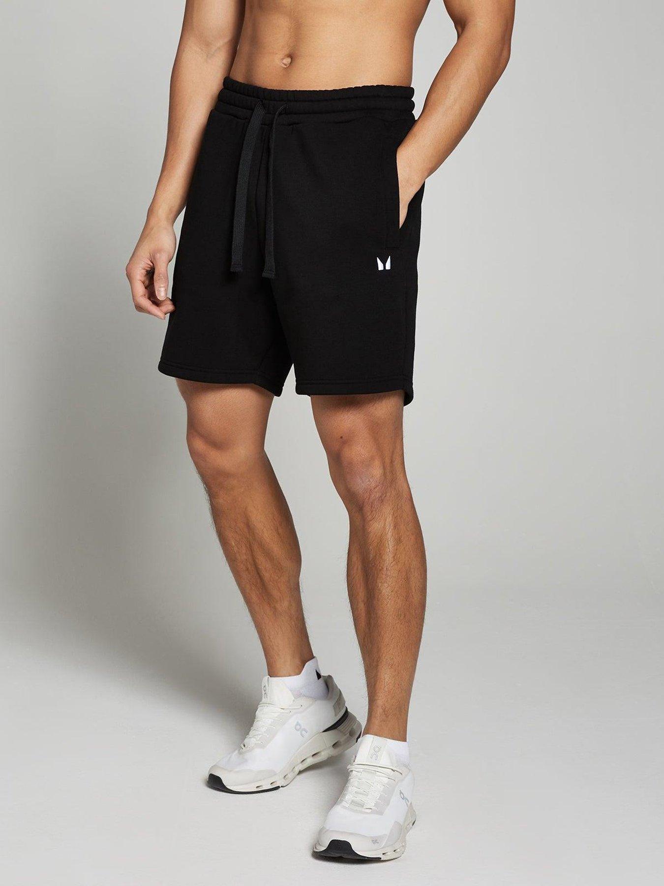 myprotein-mens-training-core-lifestyle-sweatshorts-blackfront