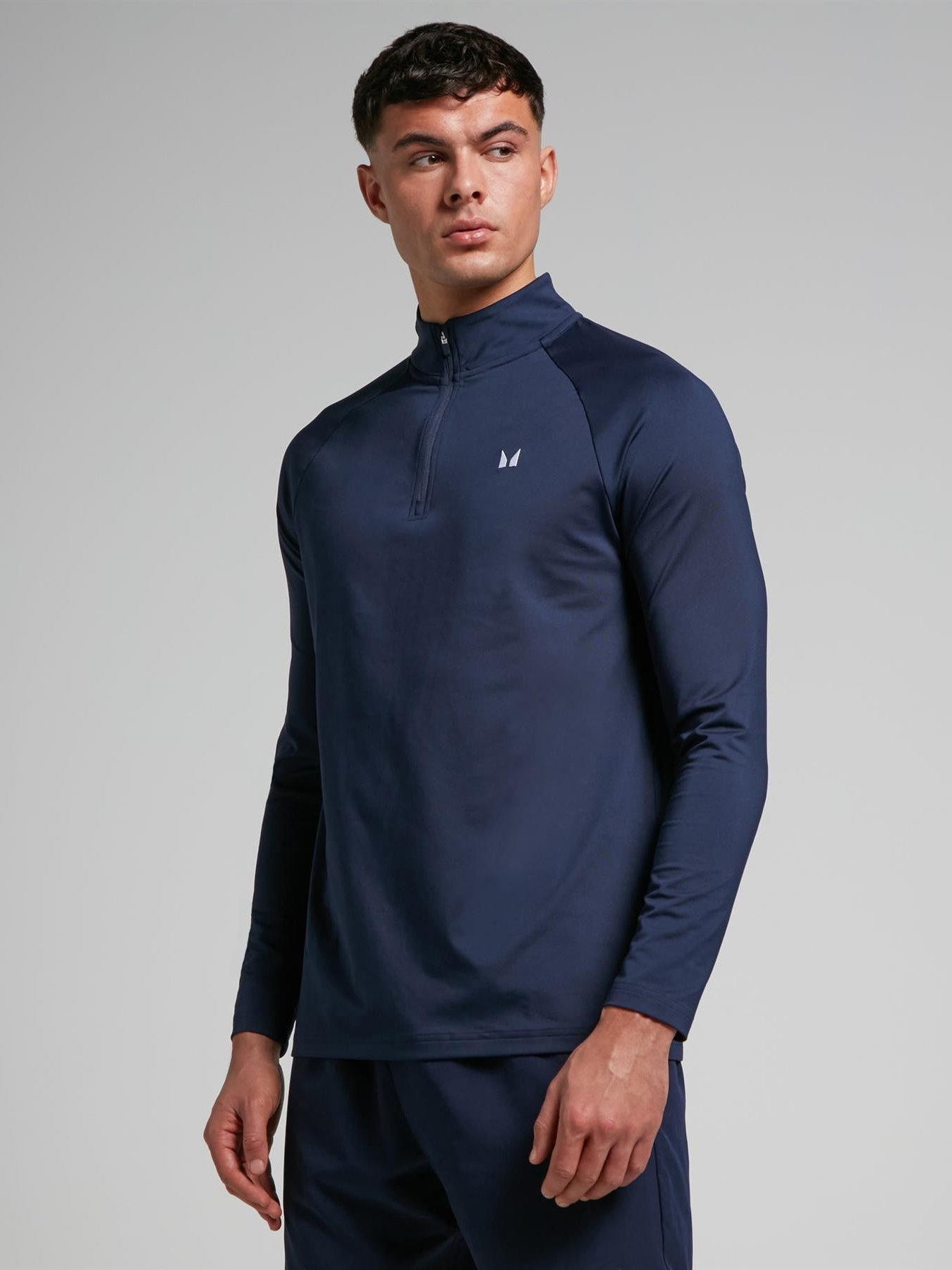 myprotein-mens-training-essentials-14-zip-top-navyfront