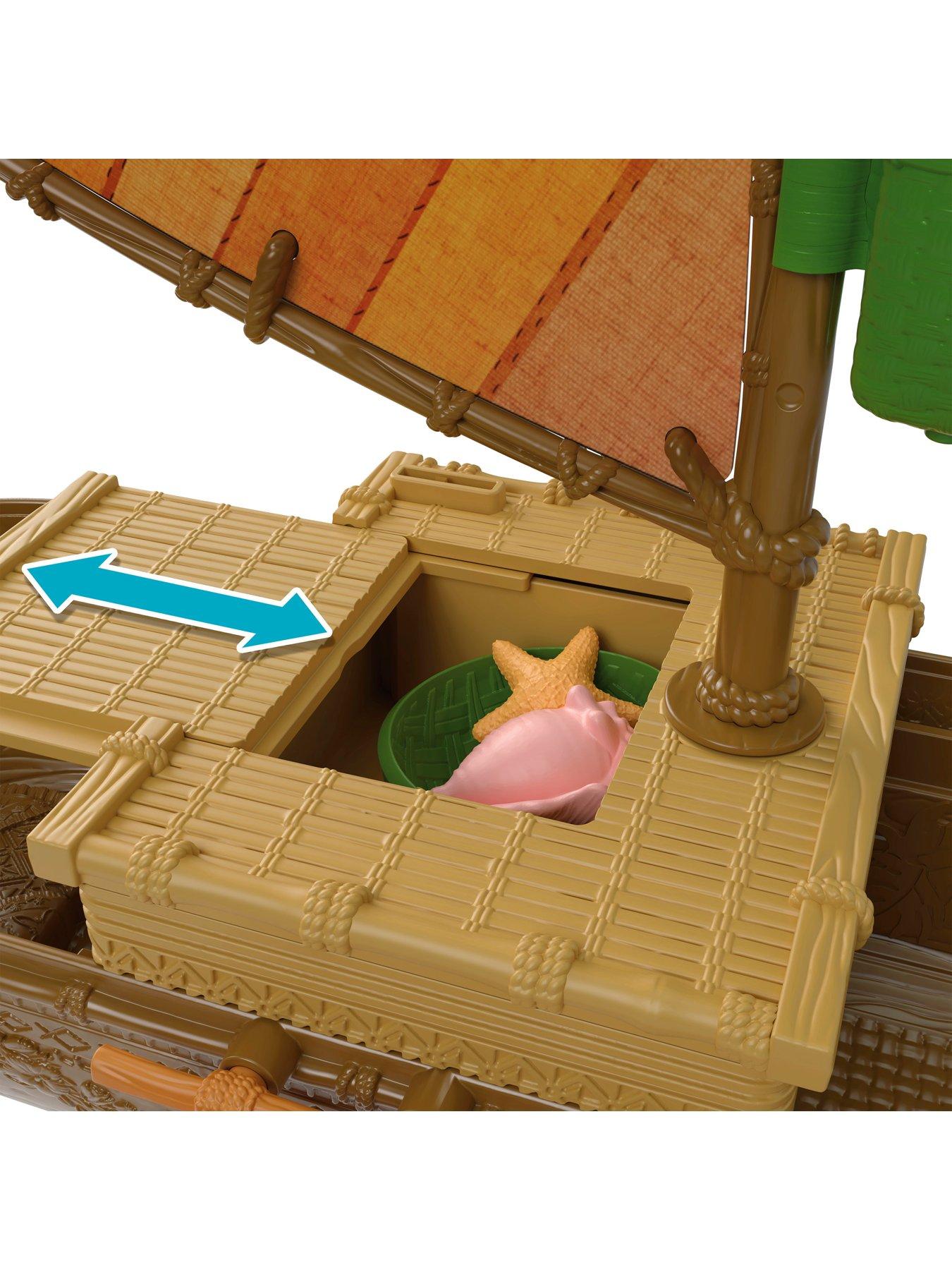 Image 5 of 7 of Disney Moana Disney Moana Floating Ocean Voyager Canoe Playset with 5 Play Areas, 9 Accessories &amp; Animal Figure