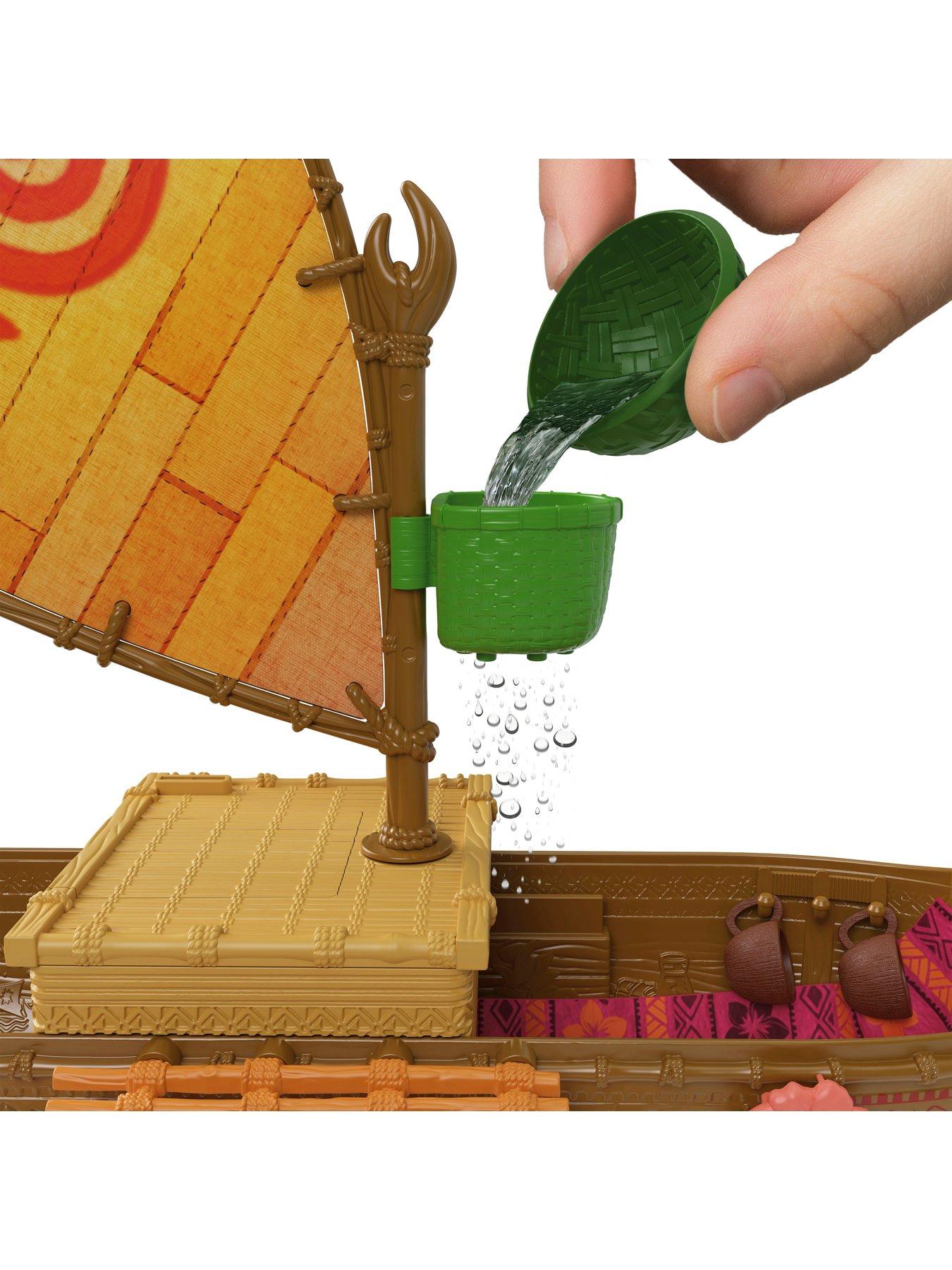 Image 6 of 7 of Disney Moana Disney Moana Floating Ocean Voyager Canoe Playset with 5 Play Areas, 9 Accessories &amp; Animal Figure