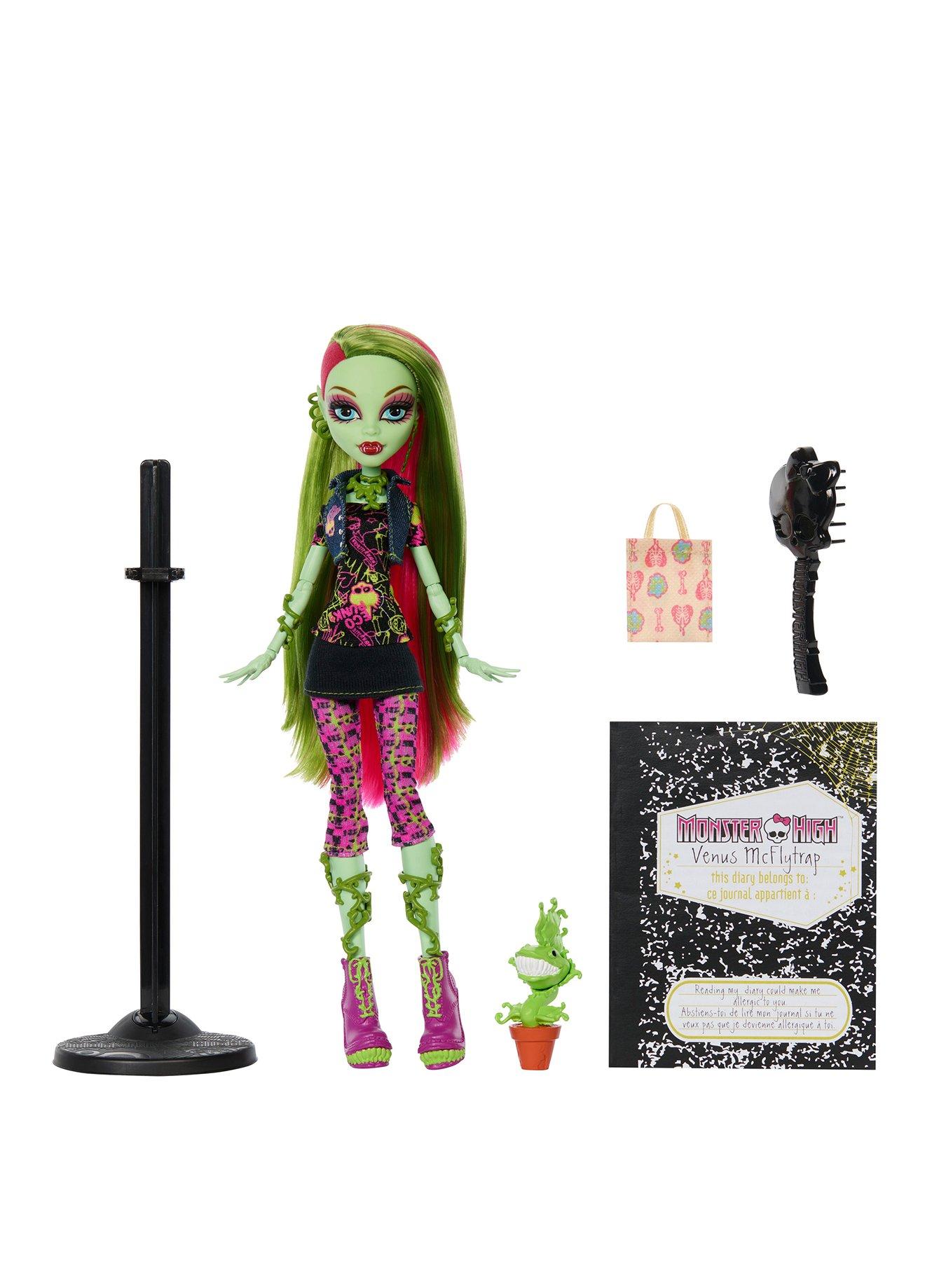 Monster High Boo-riginal Creeproduction Venus McFlytrap Doll with Diary, Doll Stand and Pet