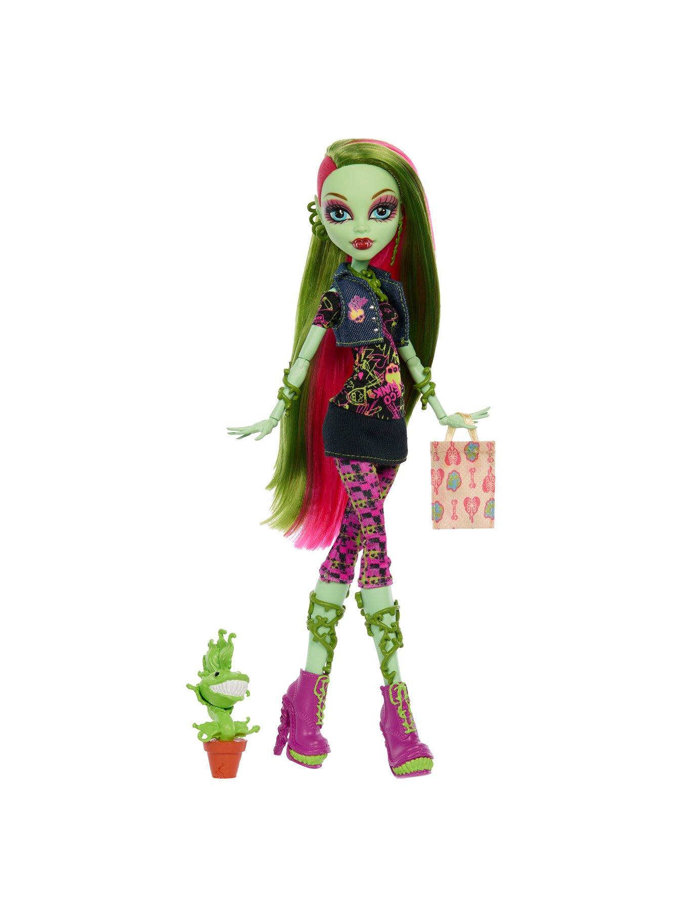 Image 2 of 6 of Monster High Boo-riginal Creeproduction Venus McFlytrap Doll with Diary, Doll Stand and Pet