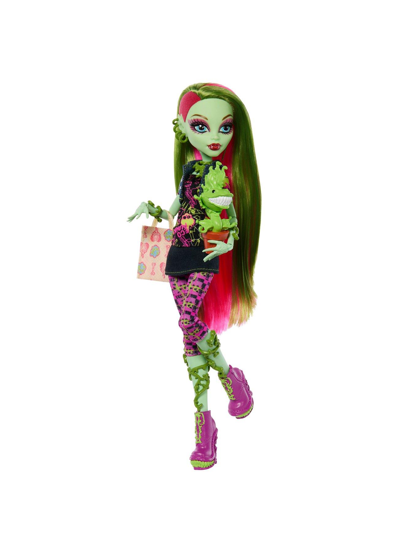 Image 3 of 6 of Monster High Boo-riginal Creeproduction Venus McFlytrap Doll with Diary, Doll Stand and Pet