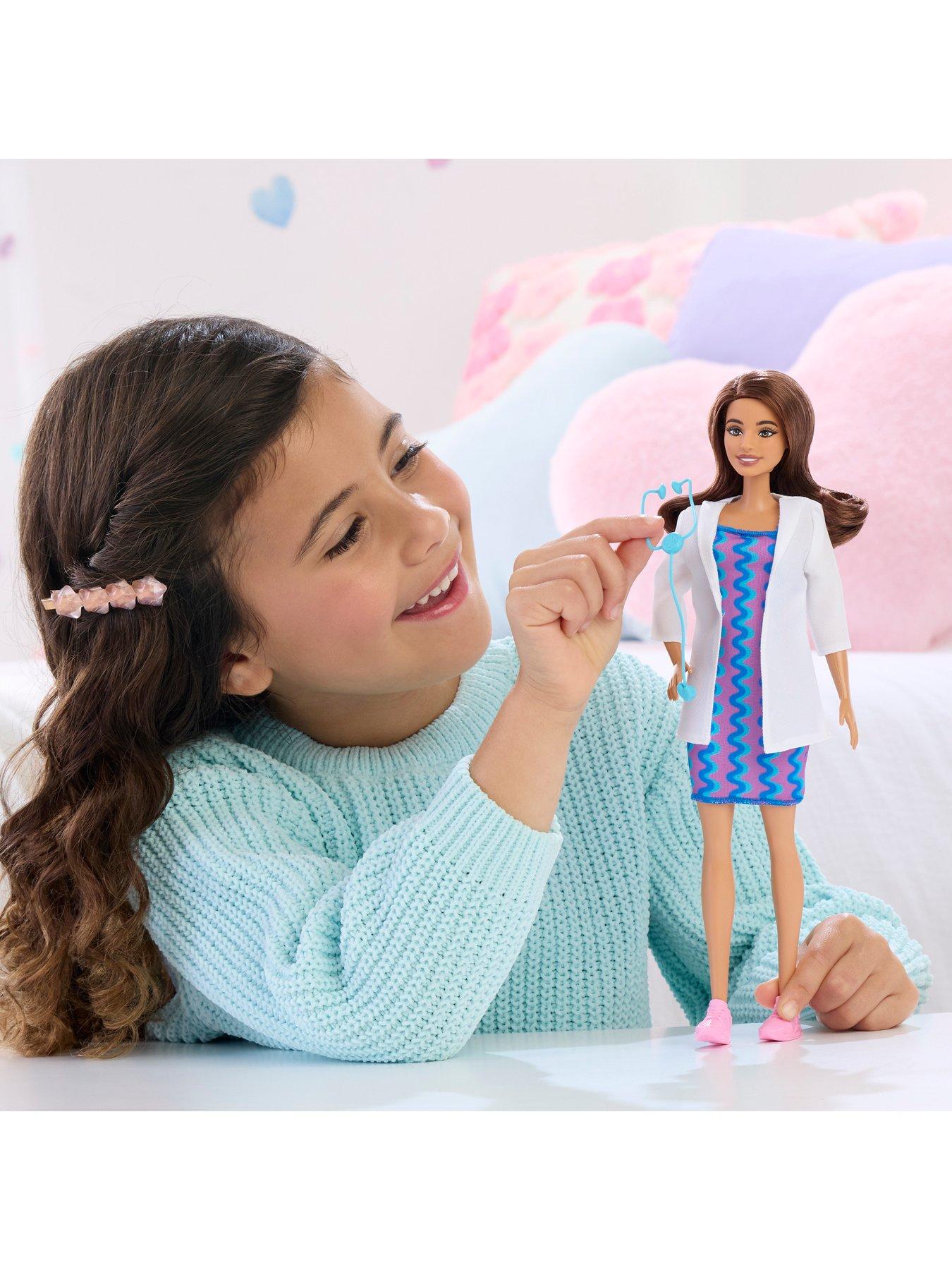 Image 2 of 7 of Barbie Barbie Careers Doctor Doll &amp; Accessory, Fashion Doll Wearing Removable Look with Stethoscope