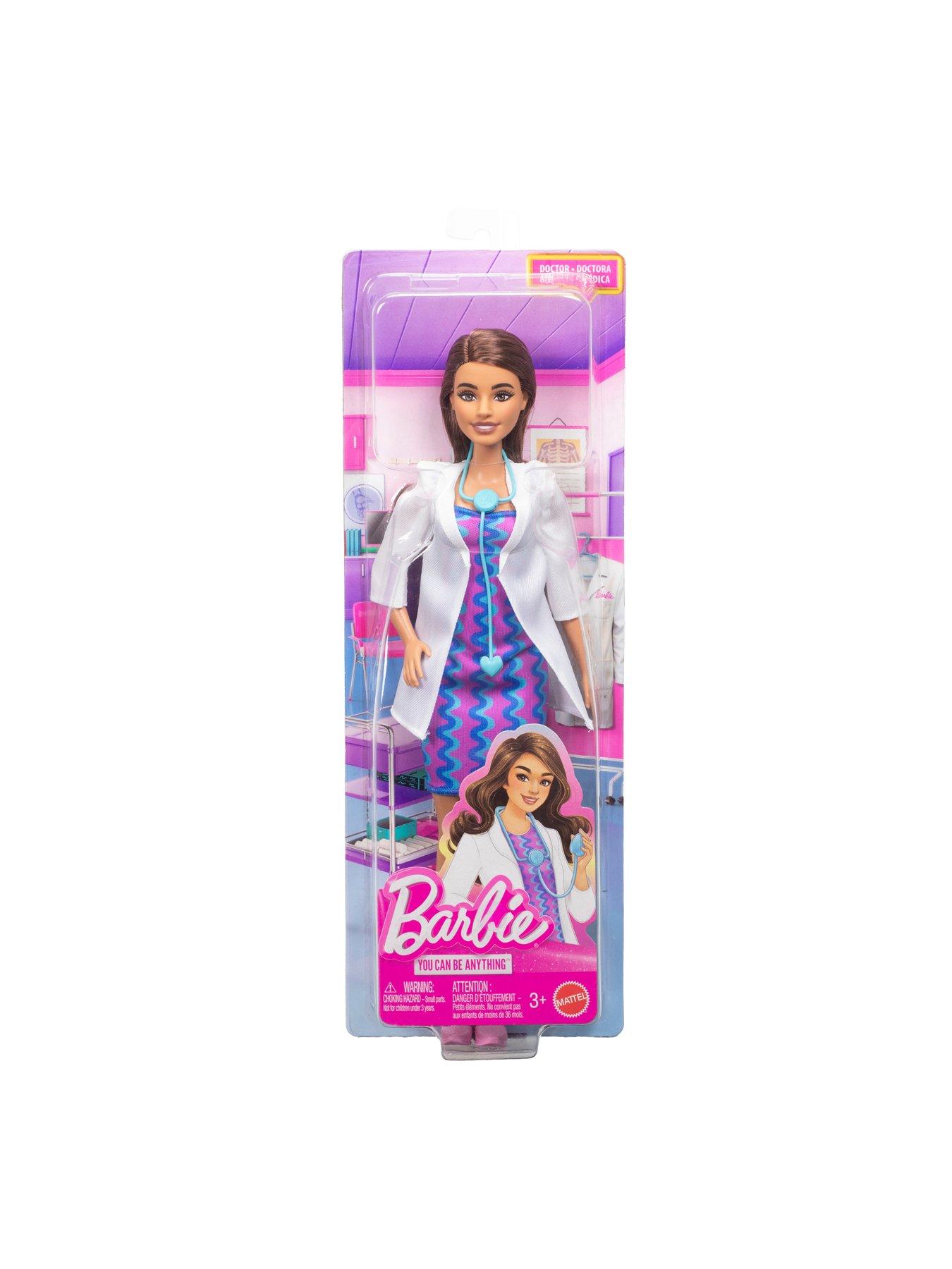 Image 7 of 7 of Barbie Barbie Careers Doctor Doll &amp; Accessory, Fashion Doll Wearing Removable Look with Stethoscope