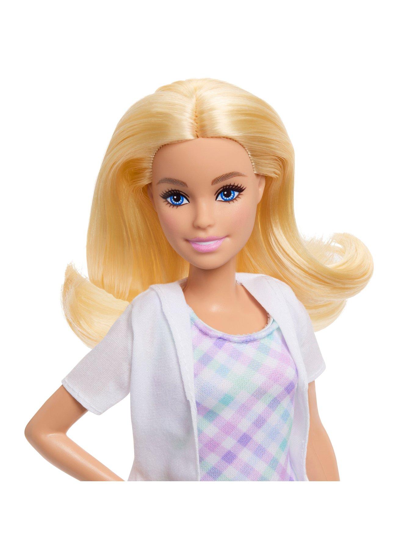 Image 4 of 7 of Barbie Careers Dentist Playset with Blonde Fashion Doll, Small Doll, Examination Chair &amp; Accessories